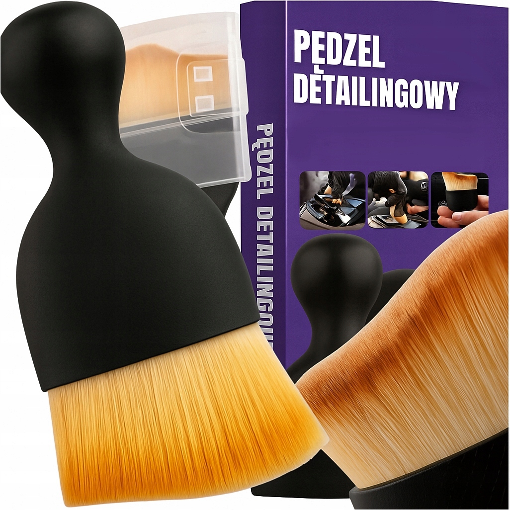 Pędzelek Pędzel Detailingowy Do Czyszczenia Mycia Wnętrza Auta Smooth Brush