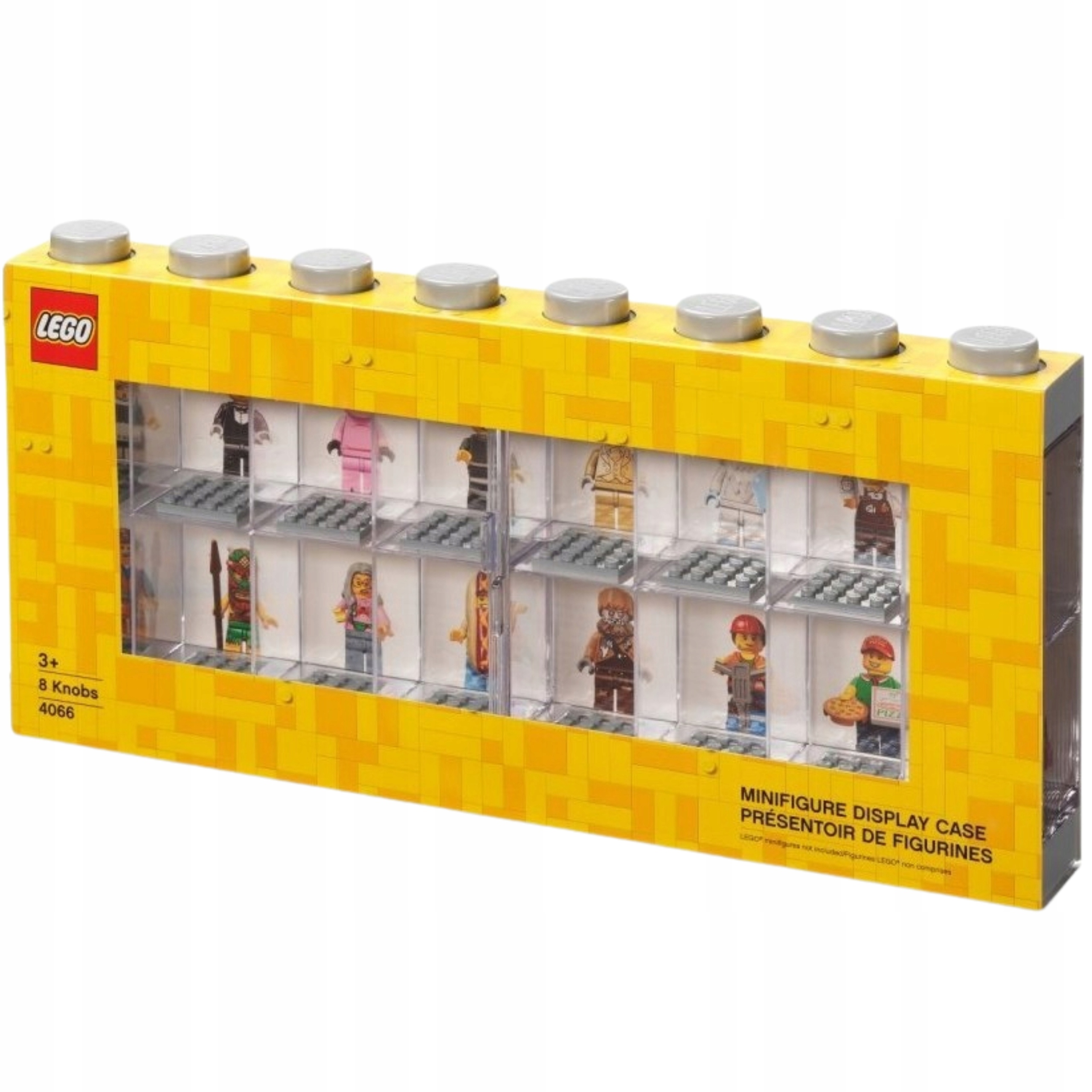 Vitrína pro 16 minifigurek Lego (šedá)