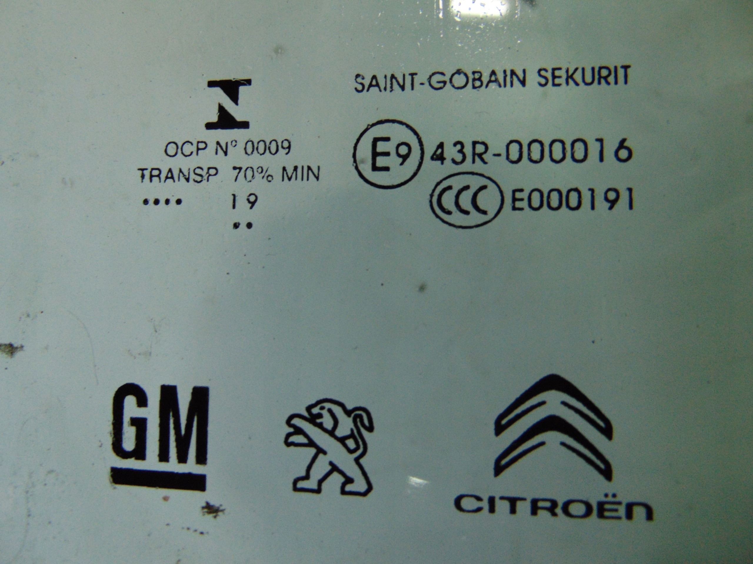 SZYBA PRAWY TYL BERLINGO IV RIFTER COMBO E 19r Part manufacturer Citroen OE