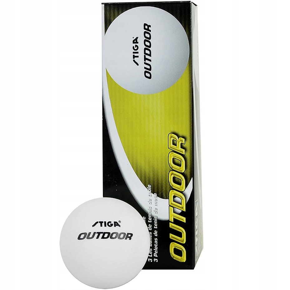 Piłeczki Stiga 3-Pak biały