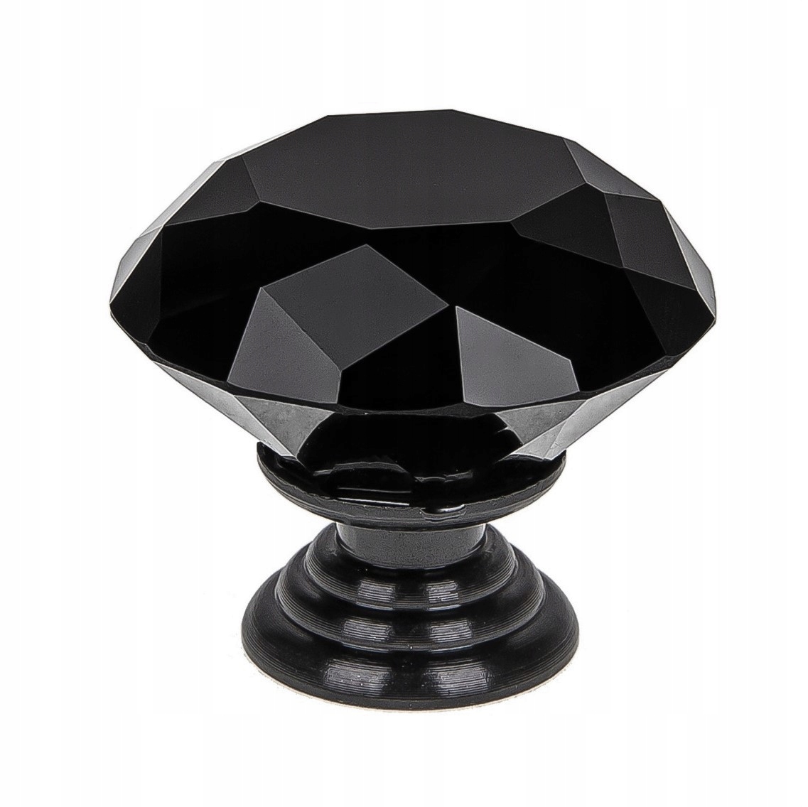 

Gałka Kryształowa brylant Czarna Czarna 30 mm