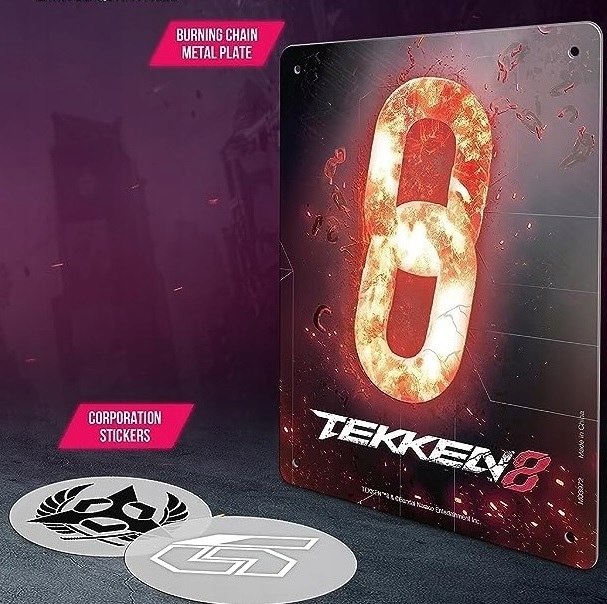 Tekken 8 Metalowa Płytka Nalepki