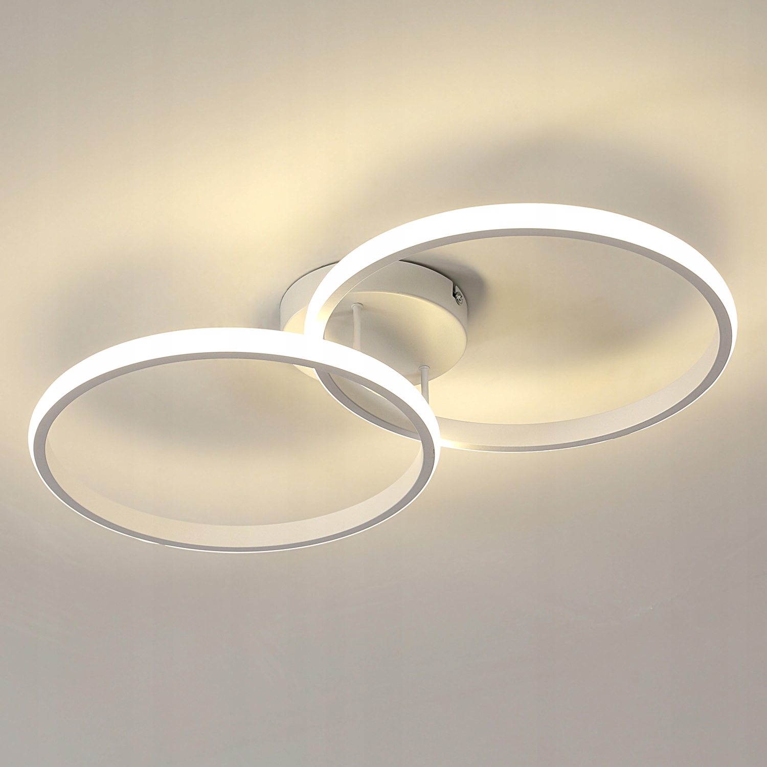 Lampa Sufitowa Plafon Led Ring Biały Nowoczesna Do Salonu 4500K 4100LM 36W