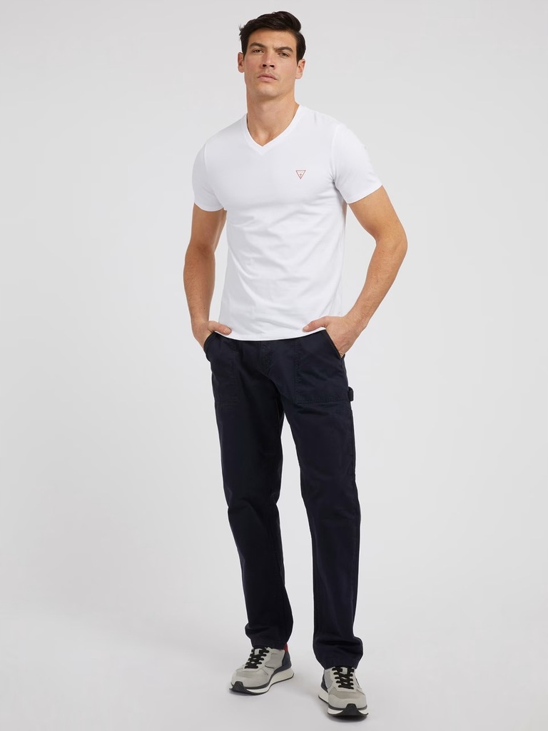 GUESS MĘSKI BIAŁY T-SHIRT KOSZULKA KRÓTKI RĘKAW L Rozmiar L