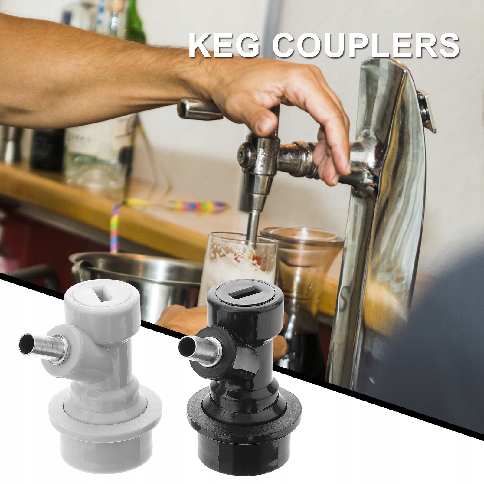 ZŁĄCZA KEGÓW Z ZAWORAMI ZE STALI NIERDZEWNEJ 2 Marka bez marki