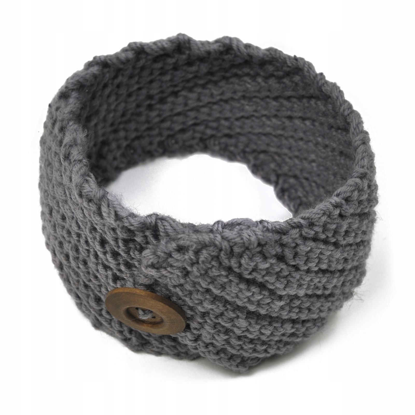 Szaleo urocza OPASKA wielki GUZIK na zimę cz0371-3 Marka Szaleo