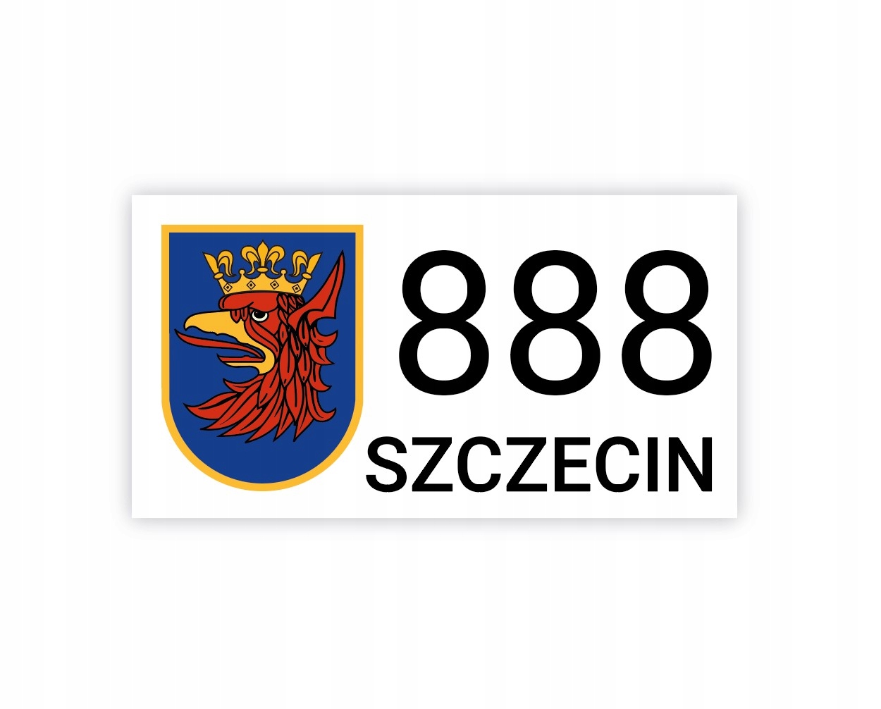 

Naklejka Szczecin Numer Boczny do taksówek taxi