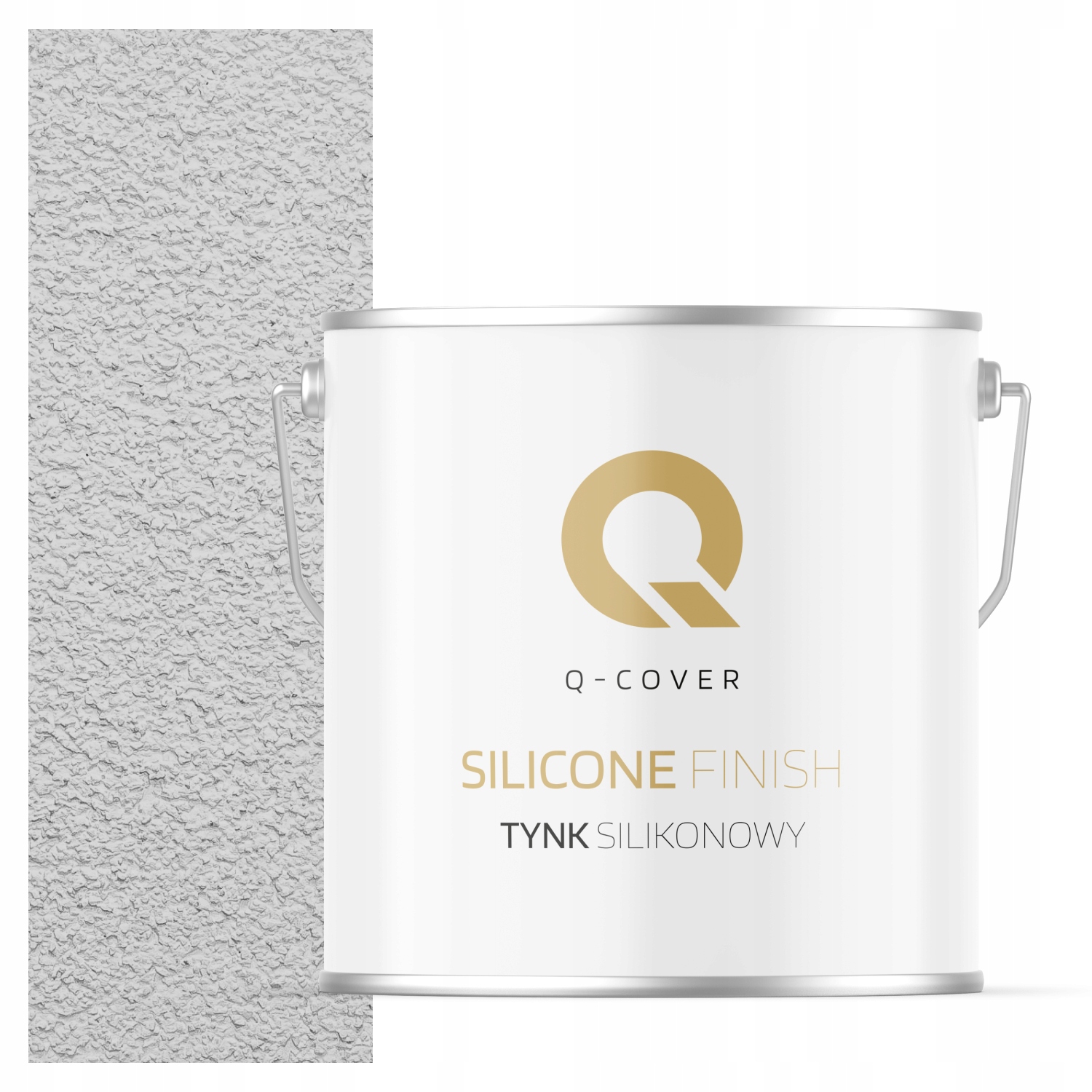 Silikonová Fasádní Omítka Bílá W Šedá F251 7 Kg Beránek Granulace 3.0 mm