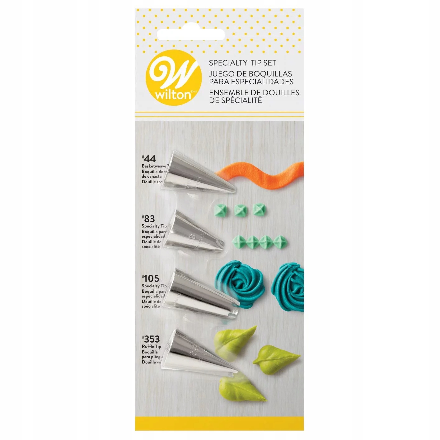 

Wilton Zestaw 4 tylek specjalnych 44, 83, 105, 353