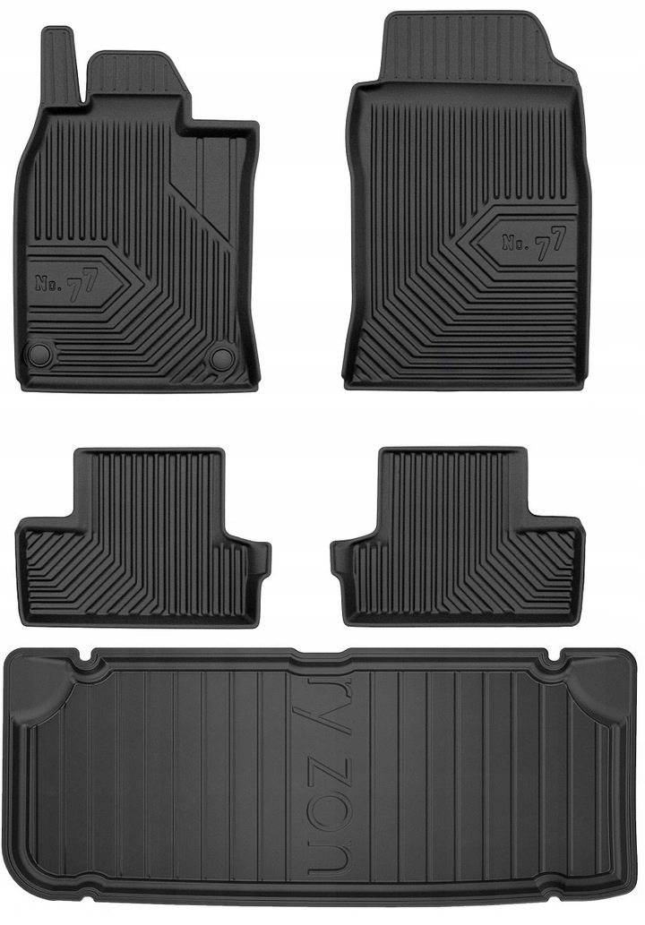Set 77 Koberce a rohože Mini One R50 R53 Cooper 2001-2006