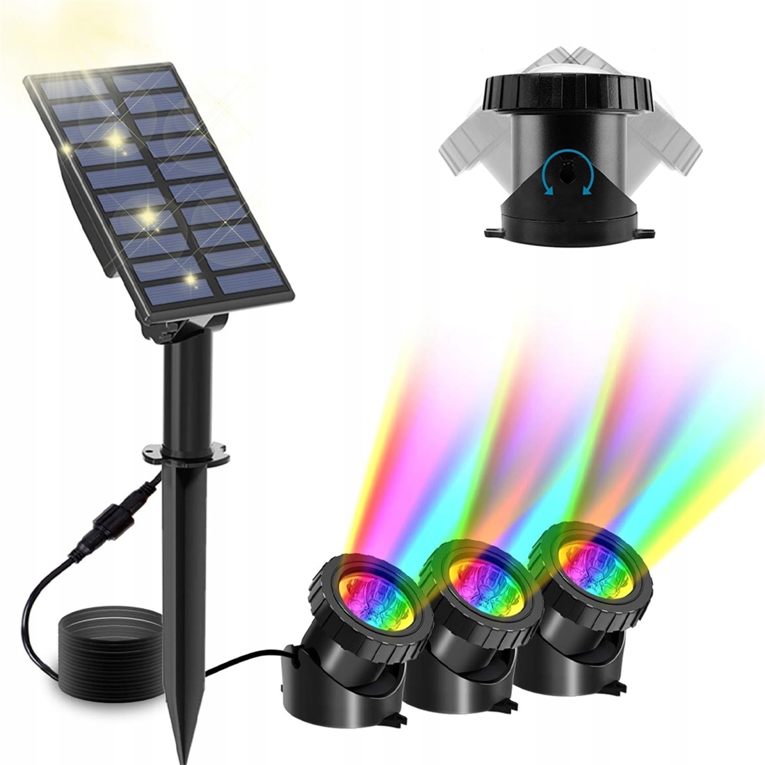 Ledová lampa Plovoucí lampa Barevná Svítící Multicolor pro bazény a fontány