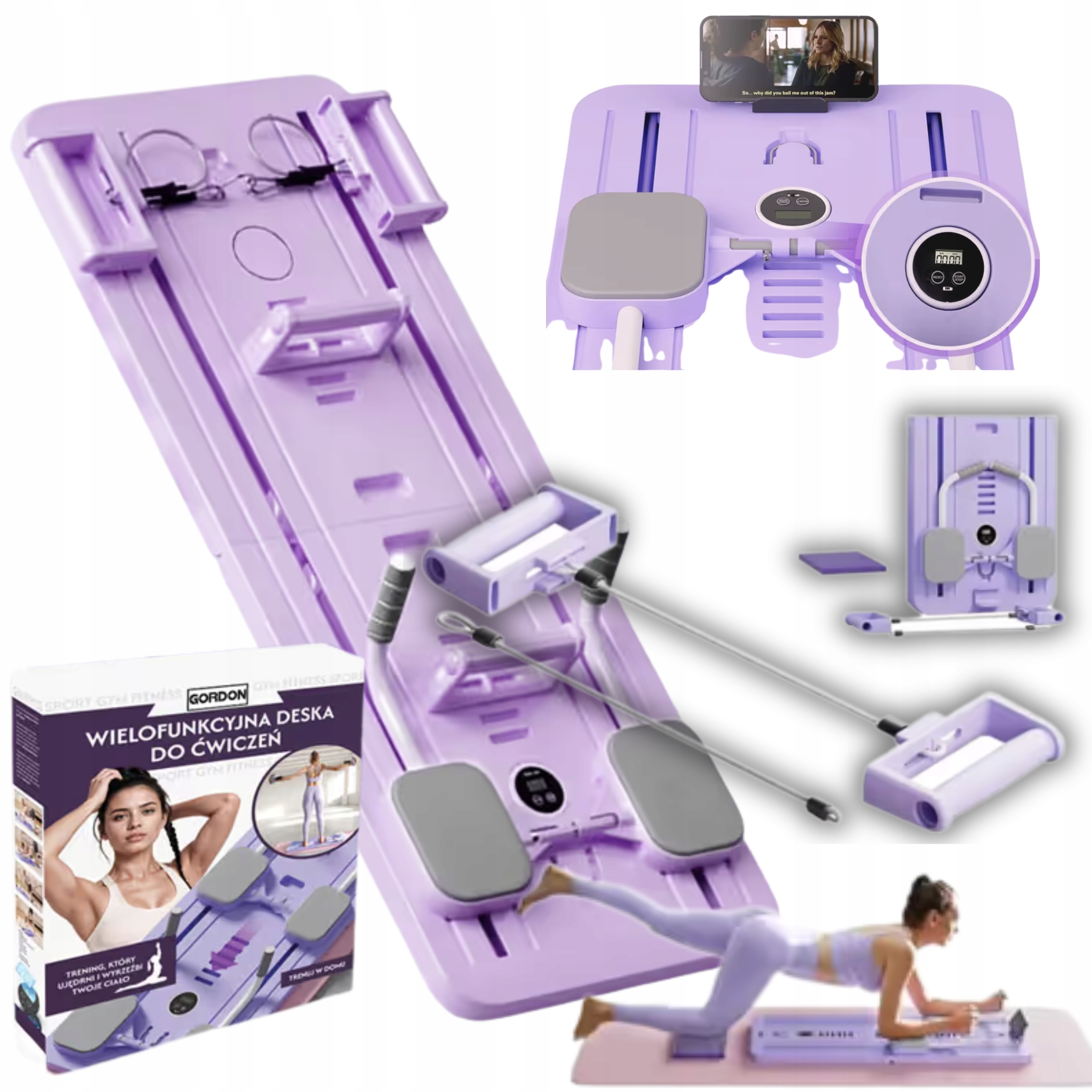 Zestaw Do Pilatesu Reformer Pilates Wielofunkcyjny Przyrząd Do Ćwiczeń Fit