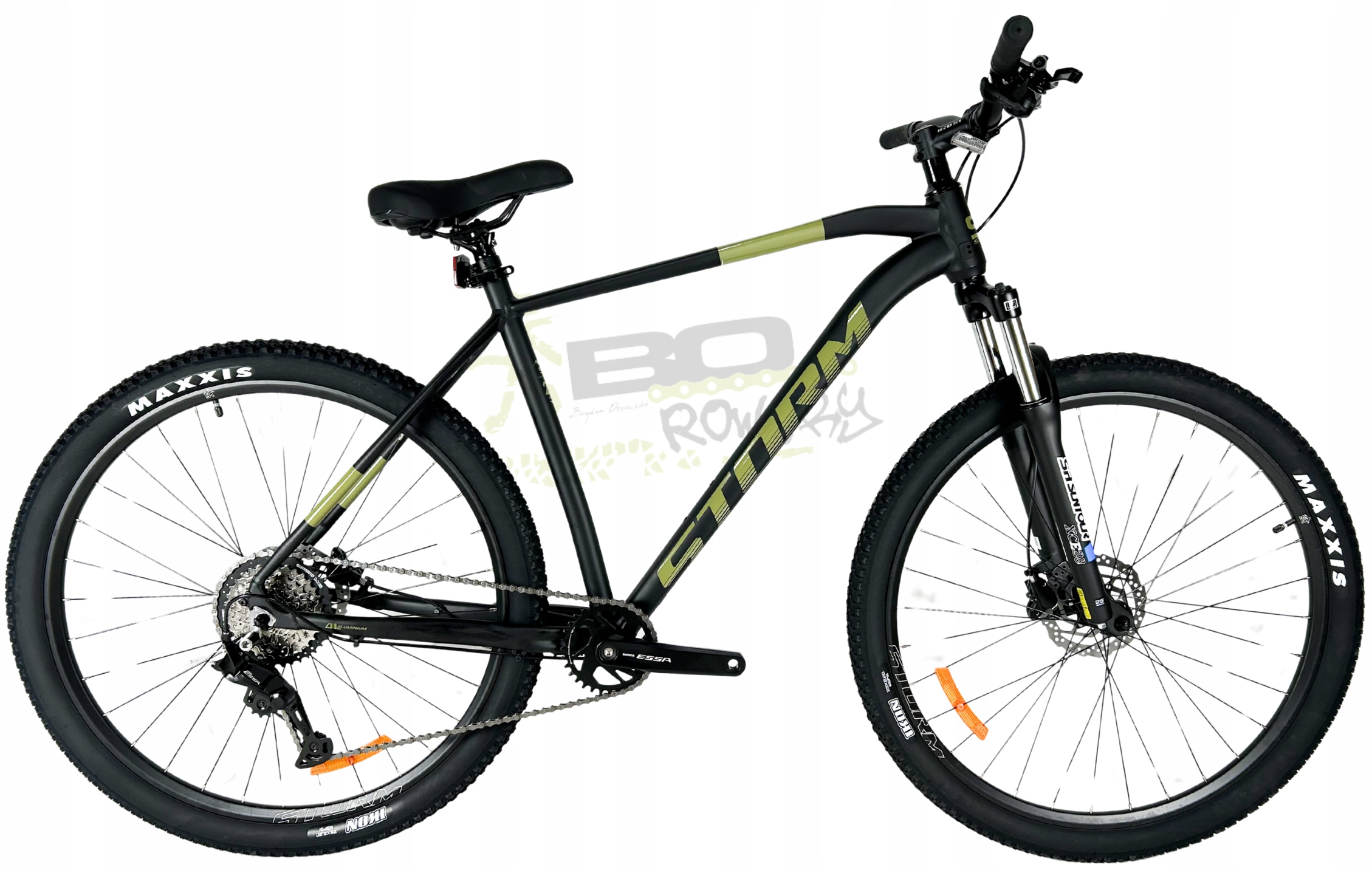 Rower Górski Mtb Storm Shark 4.0 rama 21 29 czarny mat oliwka 1x8 2026