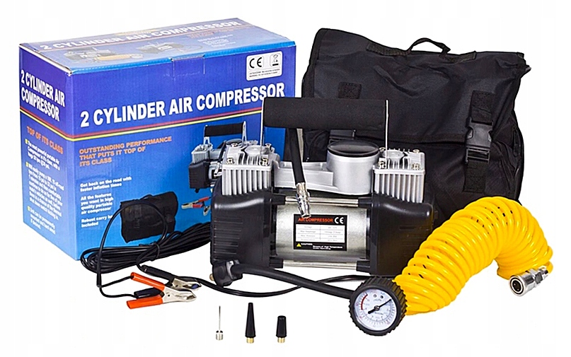 12V 30A KOMPRESOR SAMOCHODOWY DO KÓŁ MOCNY 150 PSI