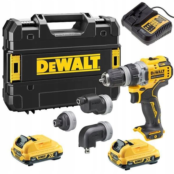 Dewalt DCD703L2T Wiertarko-wkrętarka 12V 2x3,0Ah