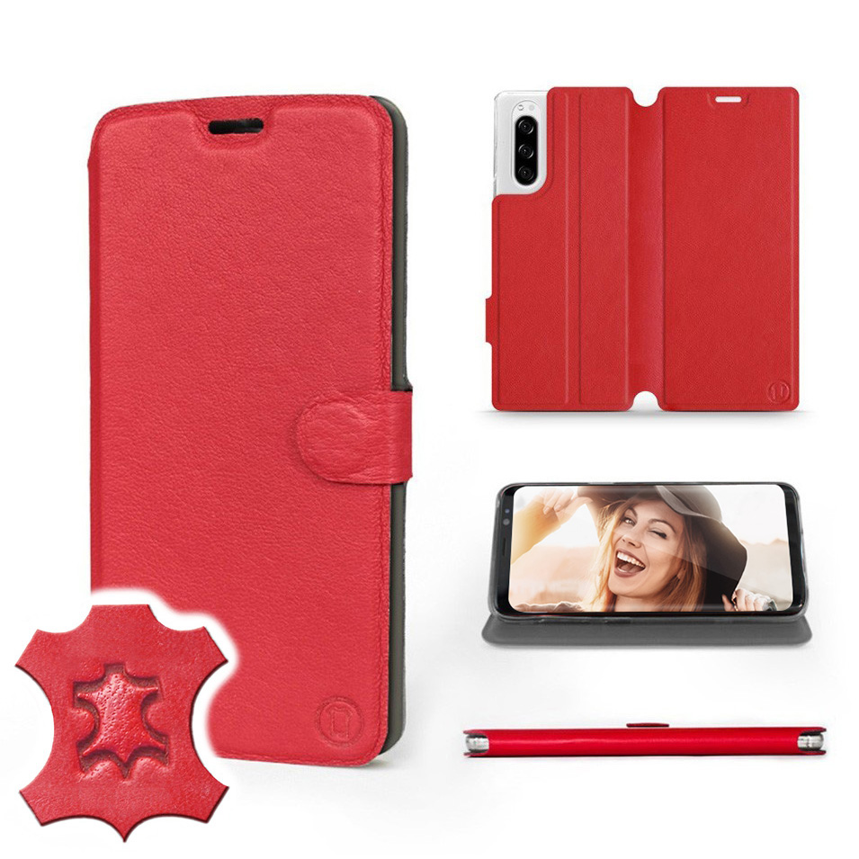 

Etui Mobiwear do Sony Xperia 5 - Red Leather