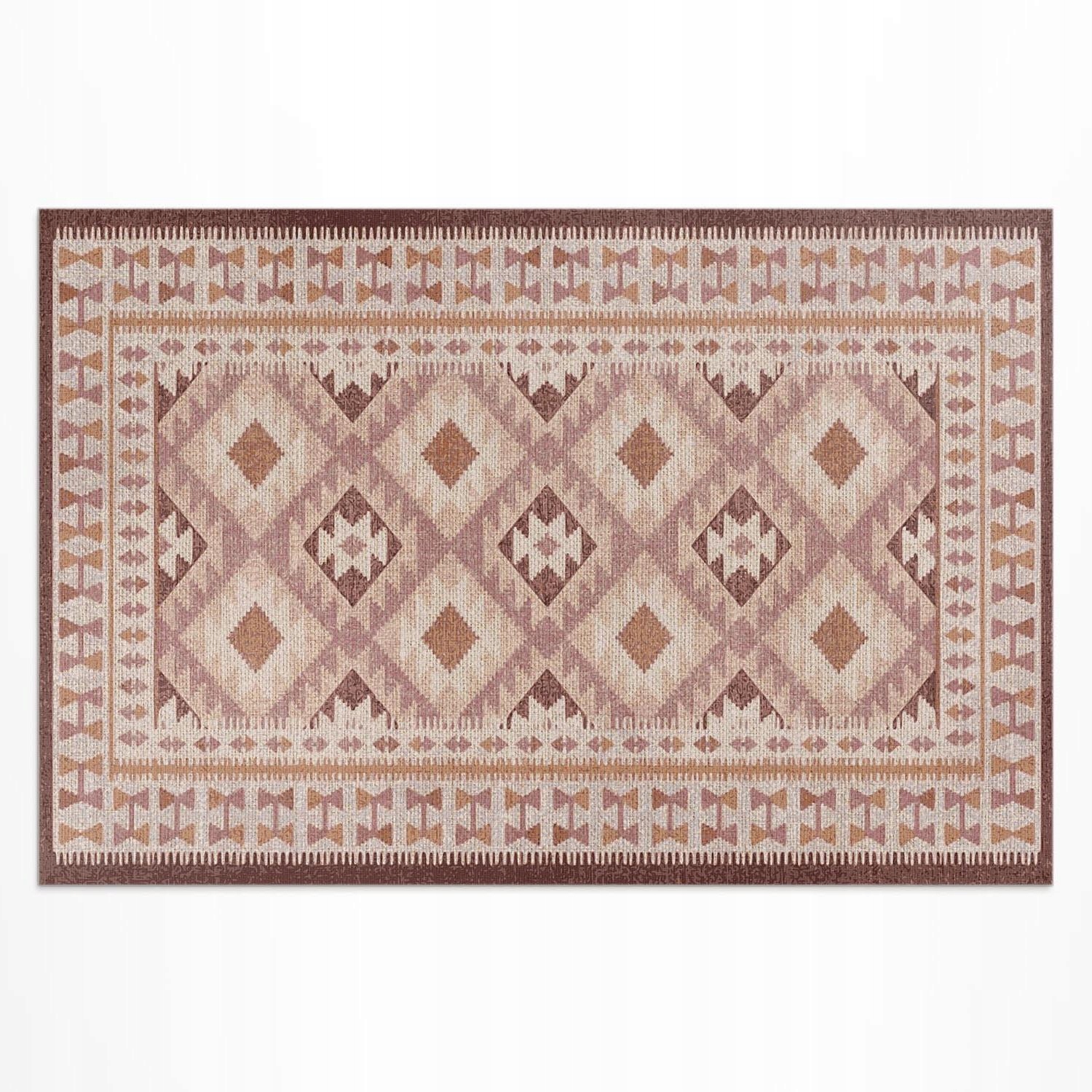 Vinylový koberec Outdoor Vintage dekoratívny vzor imitácia tkaniny 225 x 150 cm