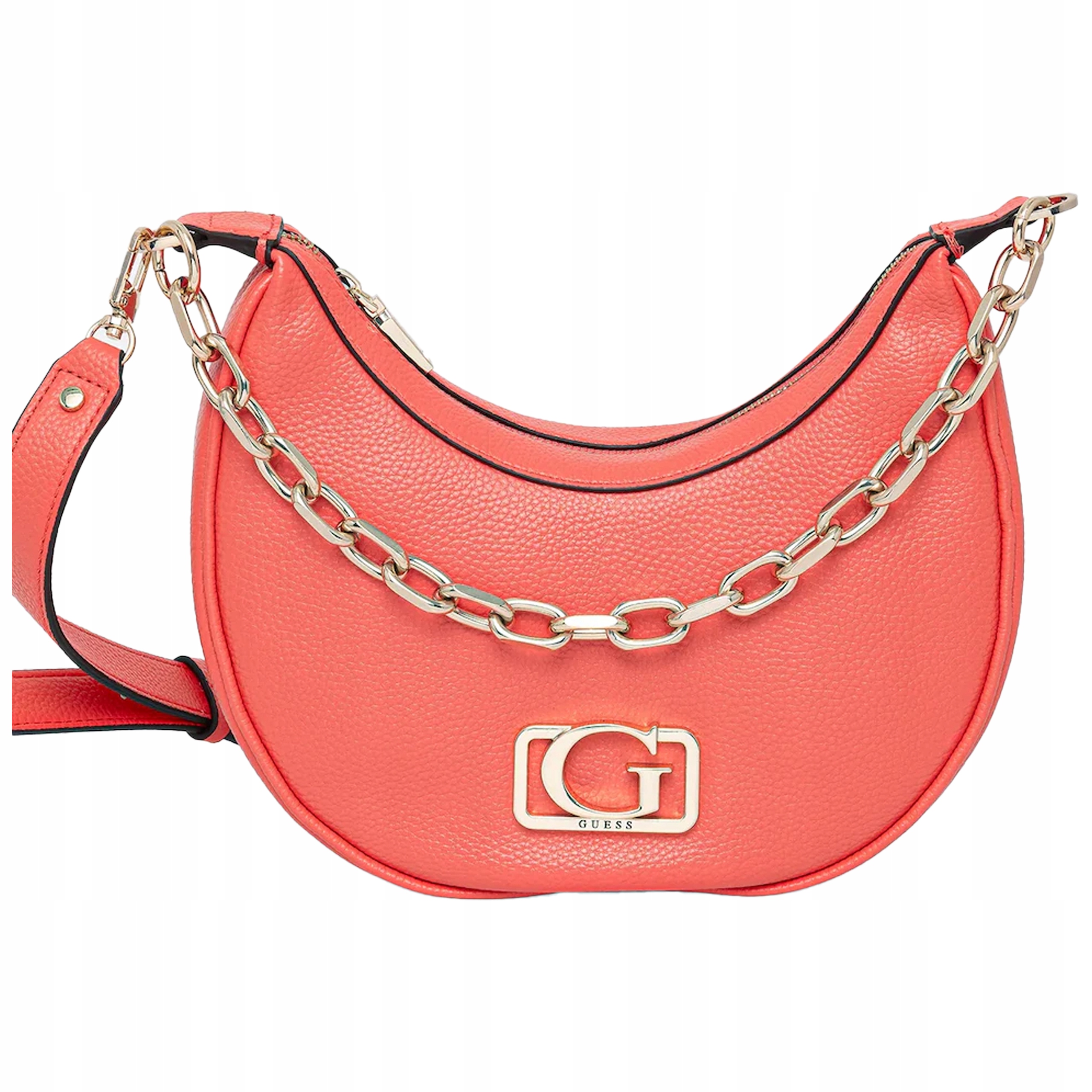 Guess Dámská kabelka přes rameno z Eko Kůže , korálová, malá Kabelka Přes Rameno