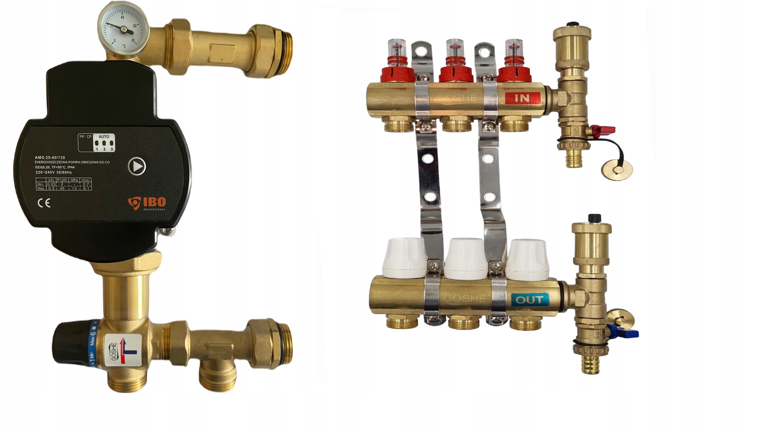 Rozdeľovač Podlahy 3 Čerpacia Skupina Amg Goshe