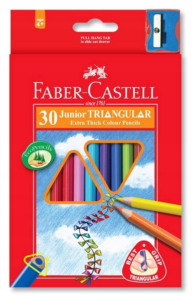 

Faber Castel Kredki Jumbo grube trójkątne 30 sztuk