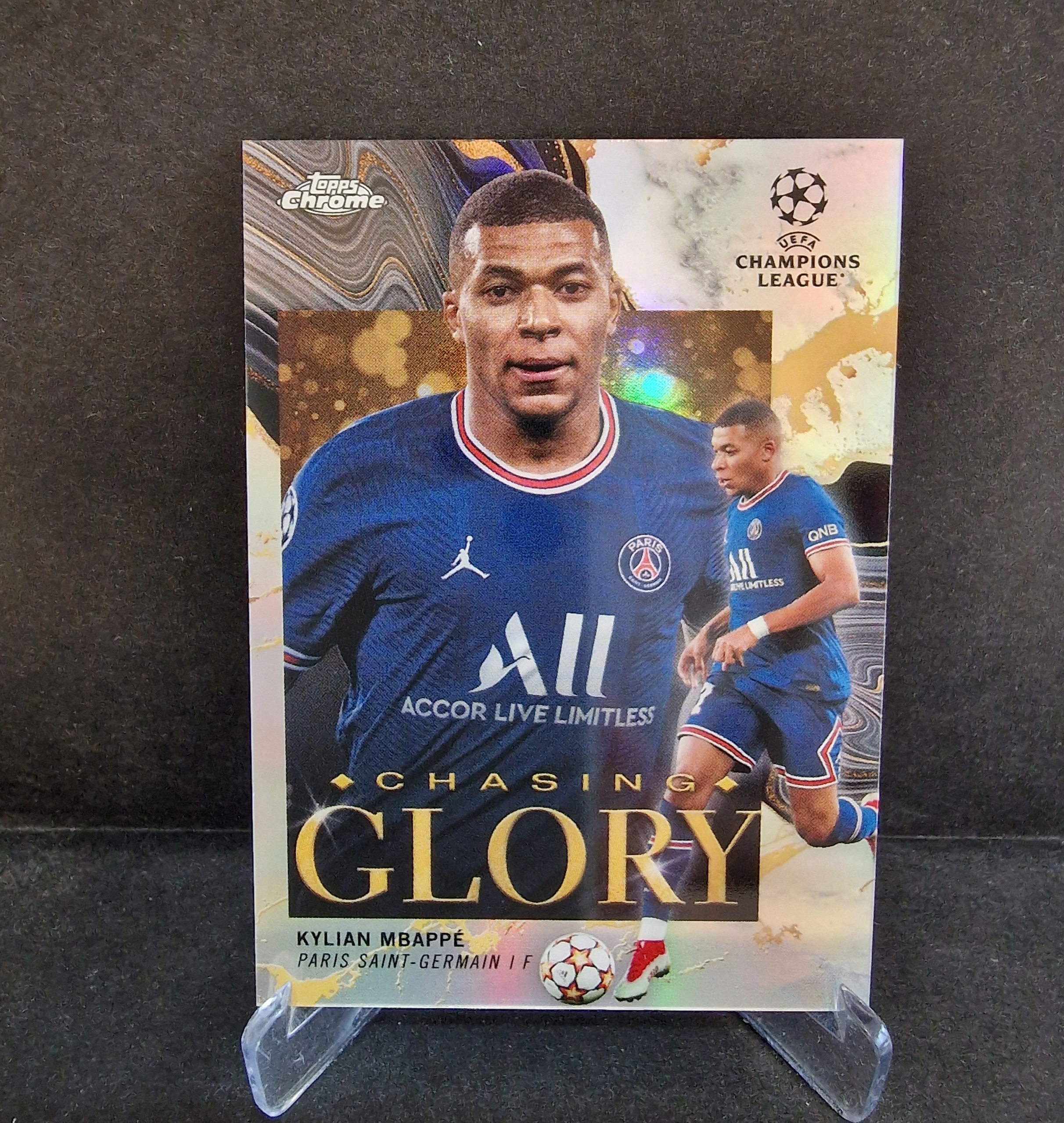 2021-22 Topps Chrome Kylian Mbappe Psg /LU23