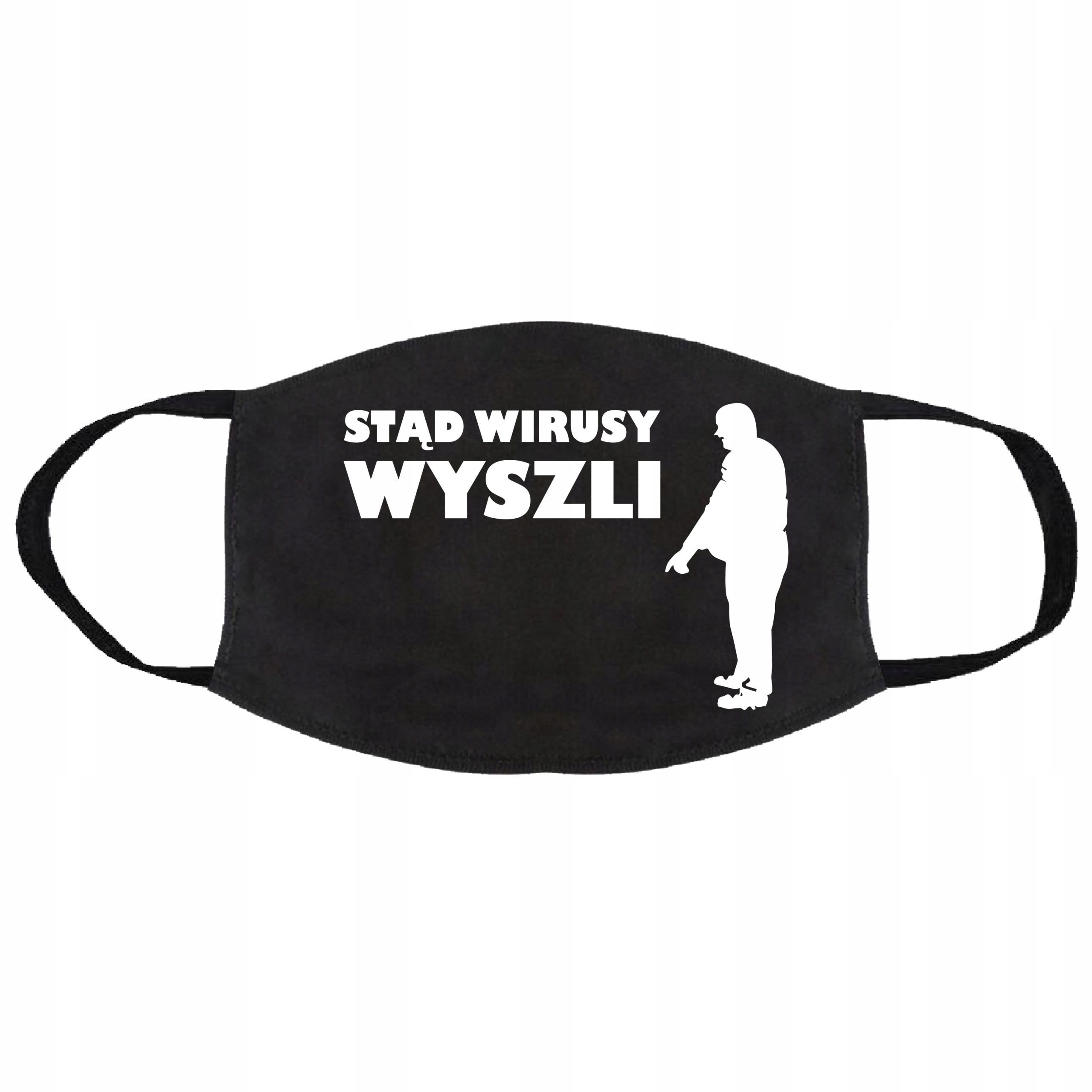 

Maseczka Bawełniana Śmieszna Stąd Wyszli Wirusy