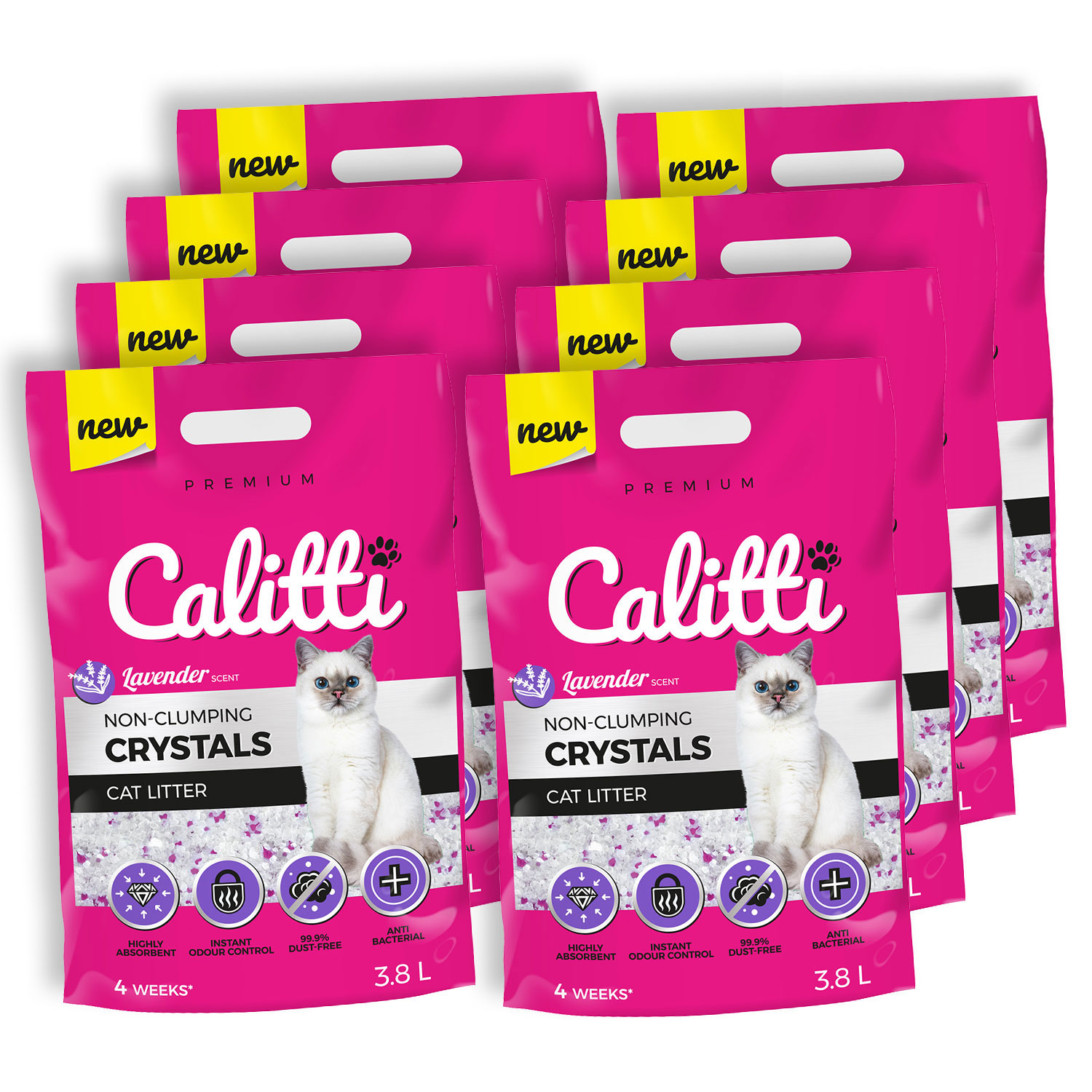 Silikonové Stelivo Calitti Crystals Lavender 8x3,8 l