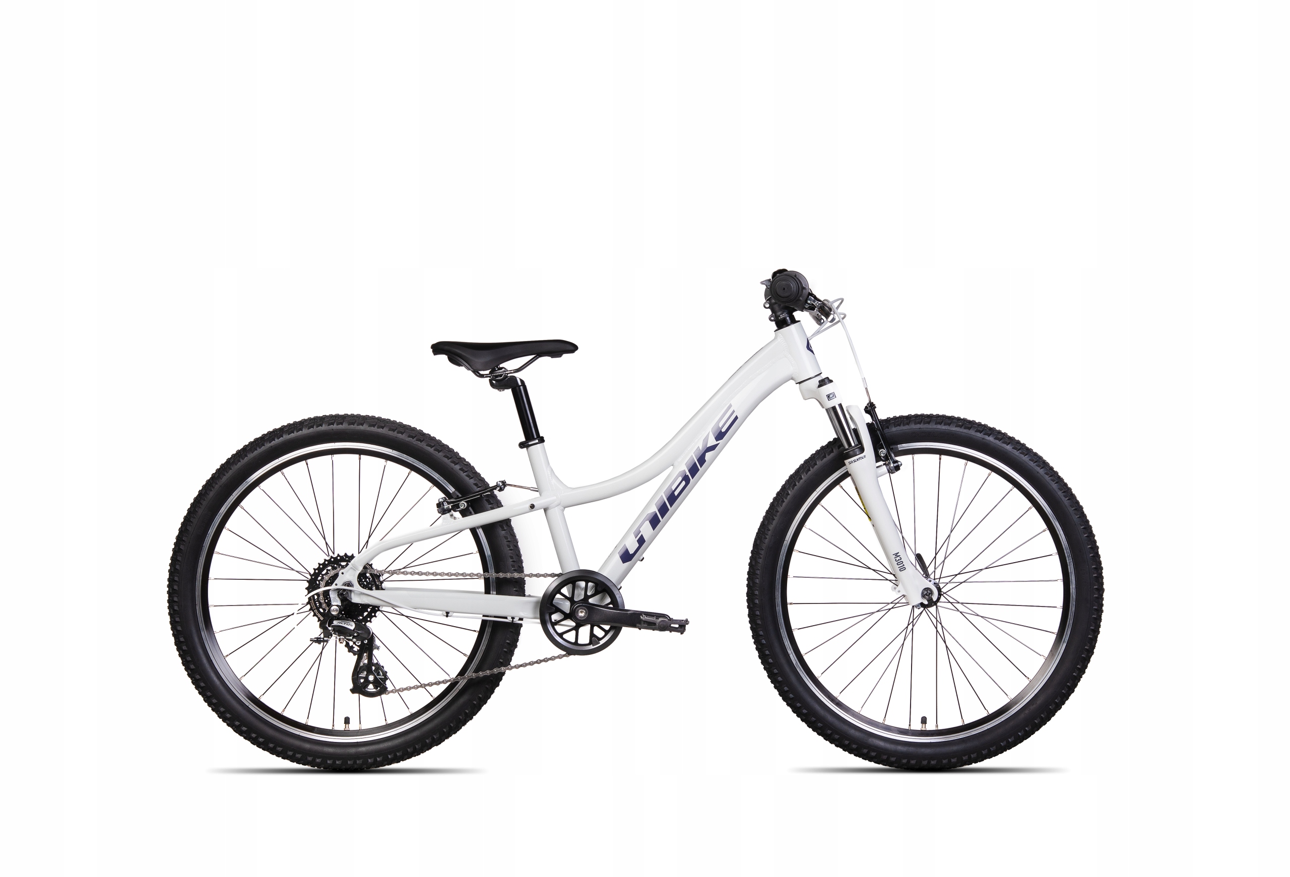 Rower junior Unibike Smart koło 24 cali rama 12 cali biały rok 2025