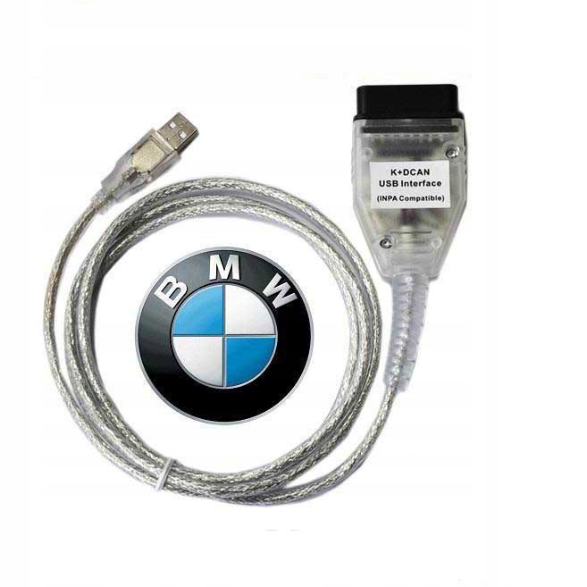  JahyShow USB Interface Cable Car Ediabas K+ Dcan USB OBD OBD2  OBDII Diagnostic Scanner Compatible for BMW R56 E87 E93 E70 White :  Automotive