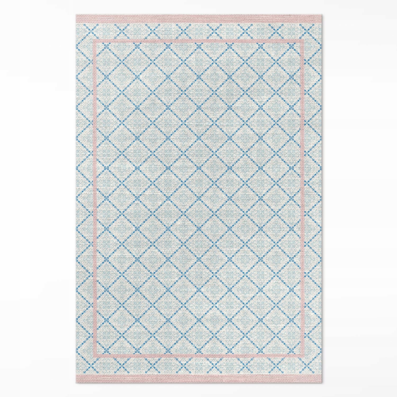 Vnútorný dekoratívny koberec Rozmer: 100 x 150 cm Pravidelné modré čiary