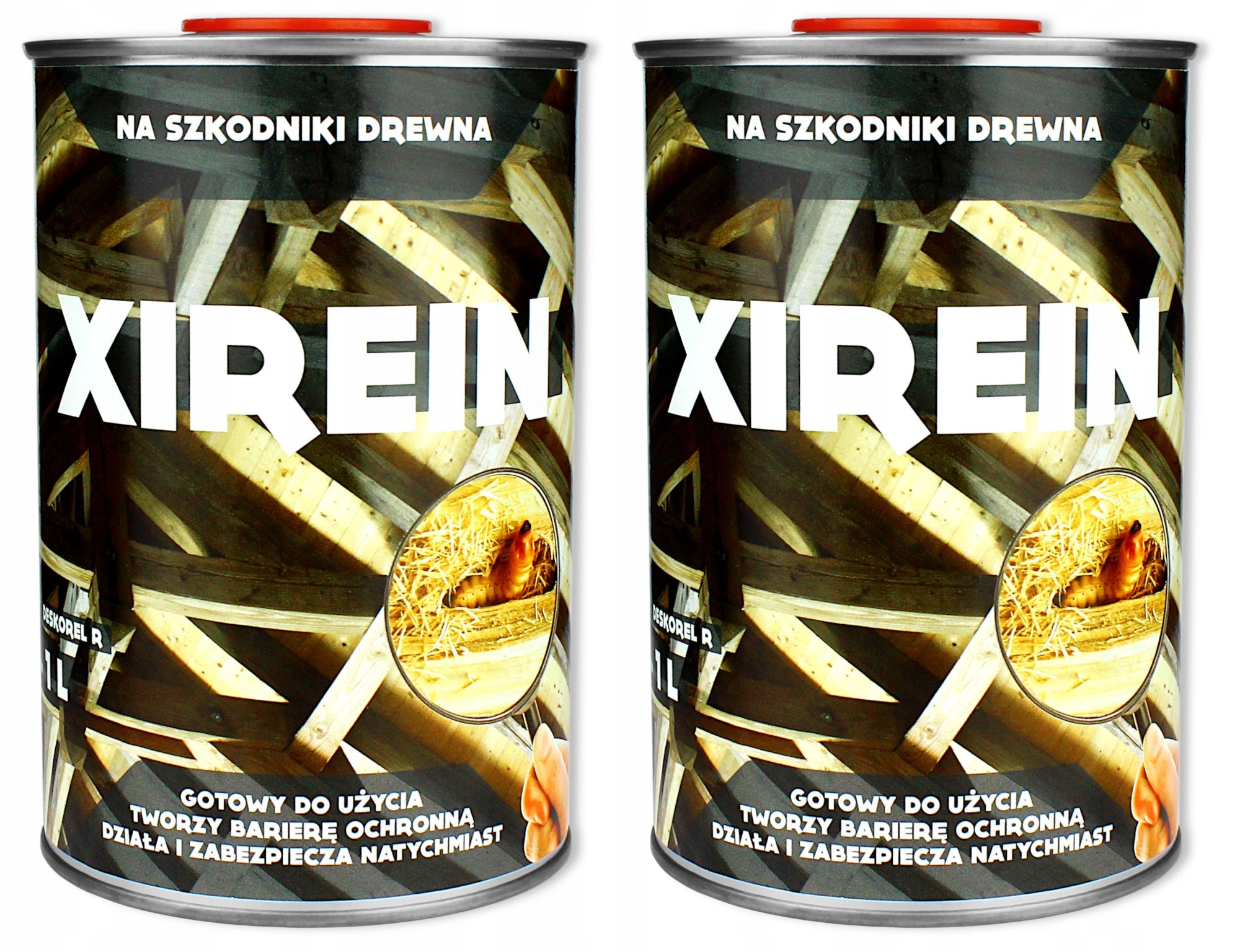 2X Preparat Środek Na Korniki Spuszczele Kołatki Szkodniki Drewna Xirein 1L