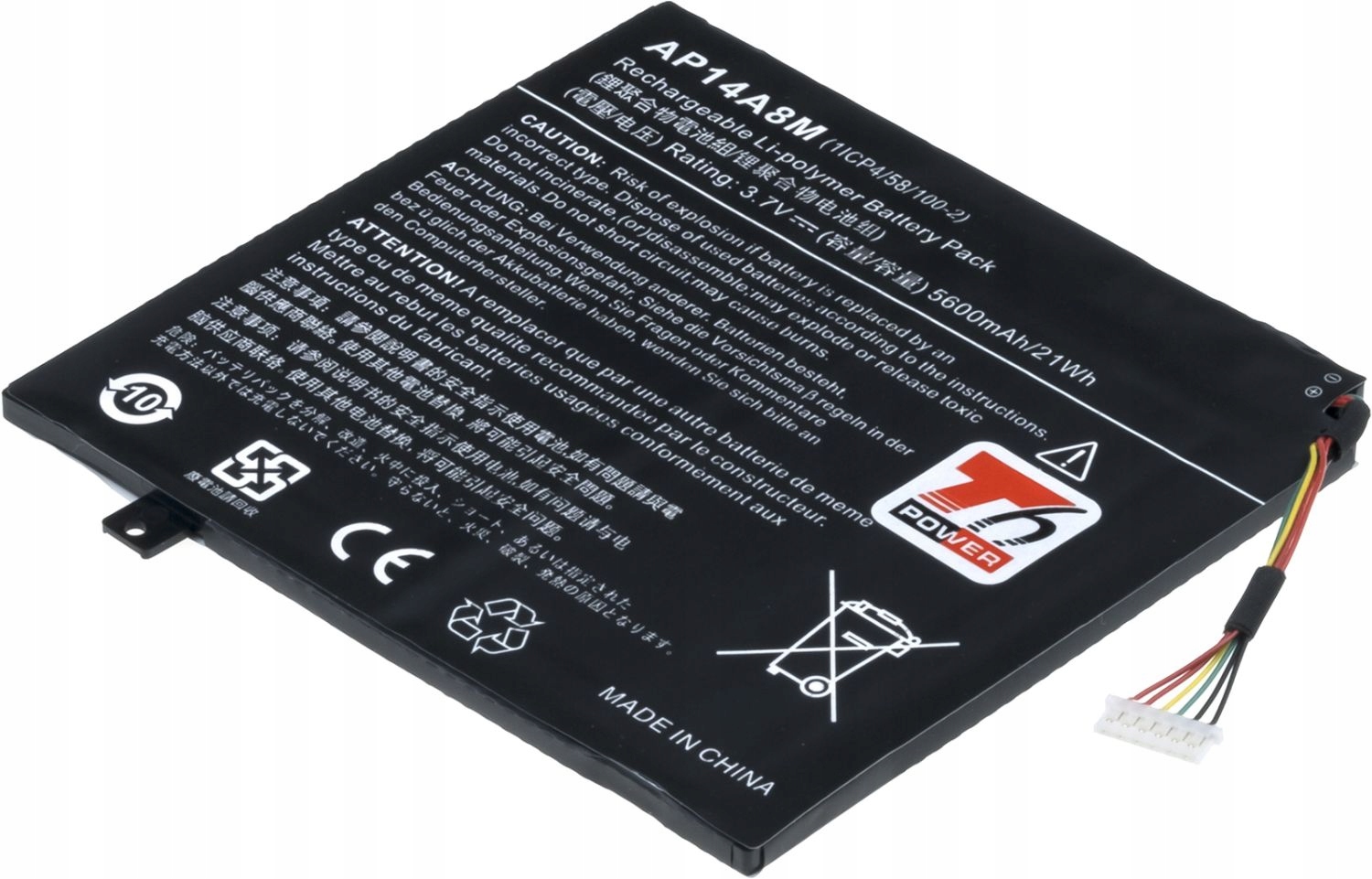 Baterie T6 Power pro Acer Aspire Switch 10 SW5-012