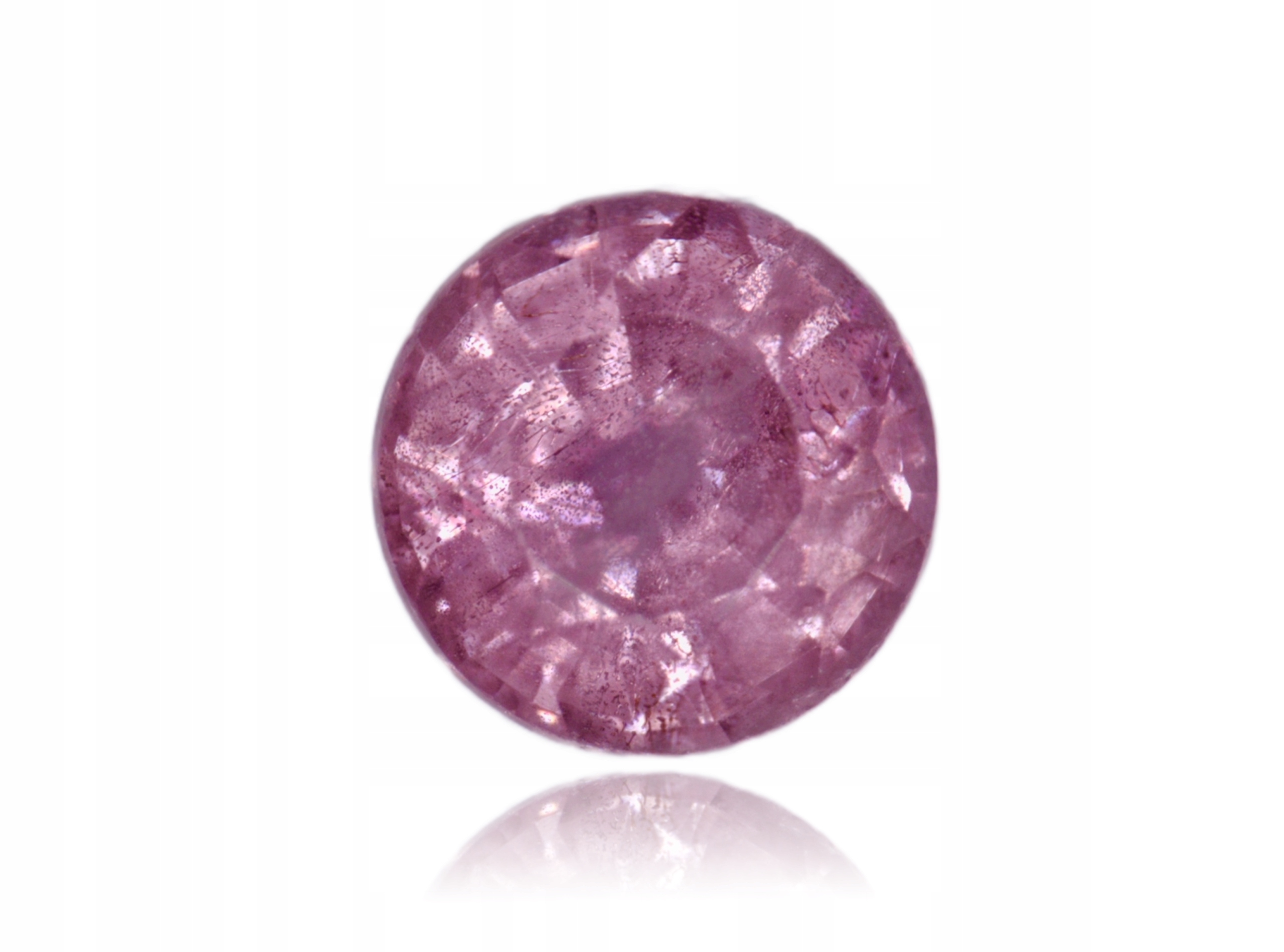 Safír 0.14ct Růžový Kulatý eCertifikát Wbd