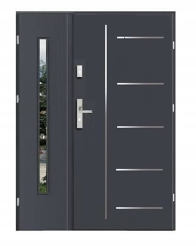 Vnější ocelové dvoukřídlé dveře Future 41 Duo 2 120 cm pravé/levé