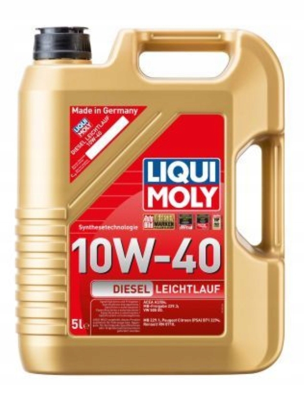 Olej Liqui Moly 10V40 5 L Diesel Leichtlauf B4 229.1 229.3 505.00 B71 2294