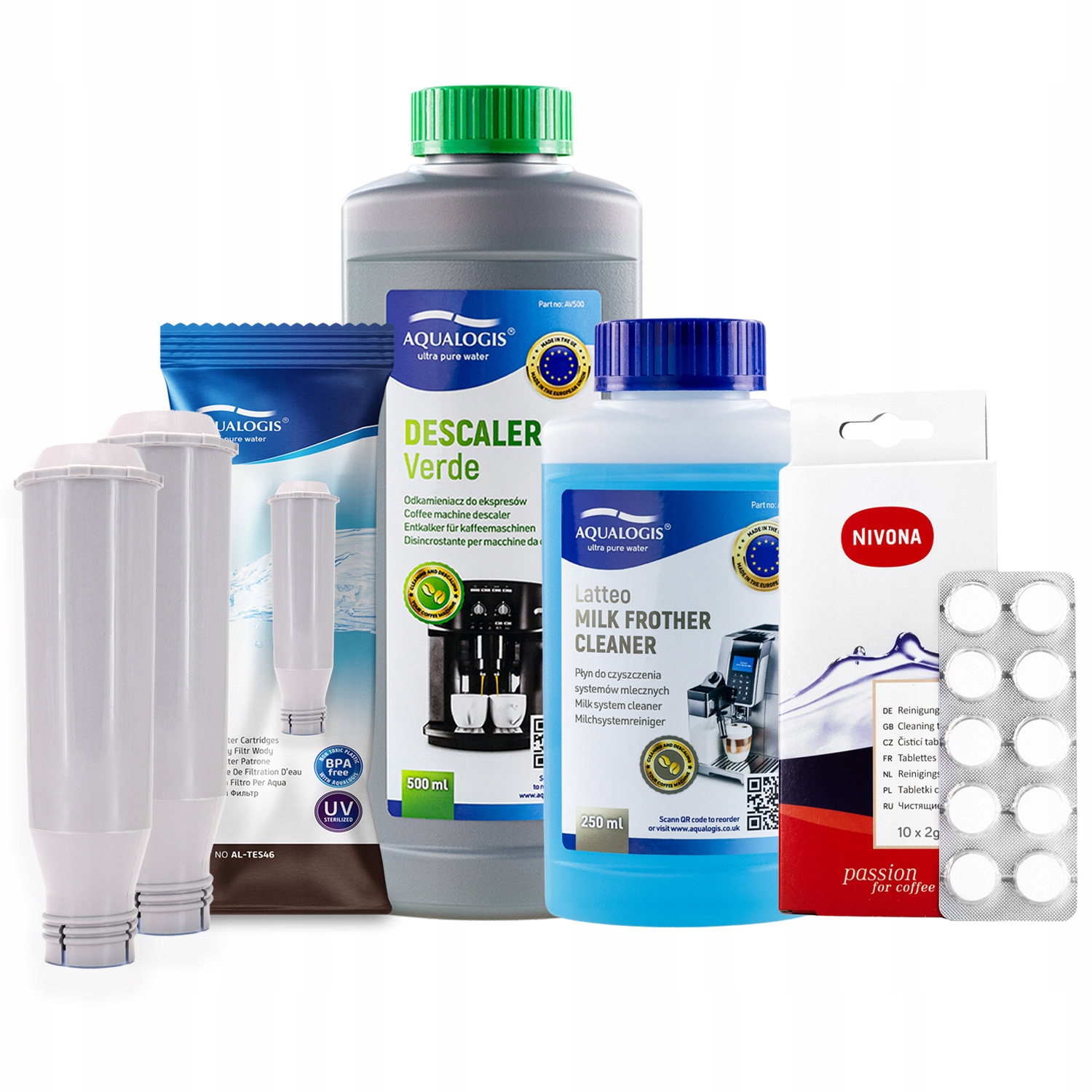 x2 Filtr do kávovaru Nivona AL-TES46 Tekutina Tablety Odvápňovač