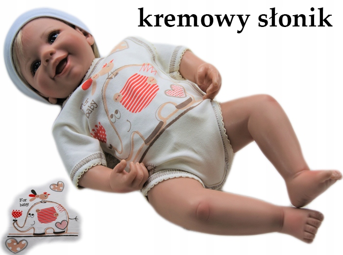 

Body kopertowe pajacyk krótki rękaw 56 z nadrukiem
