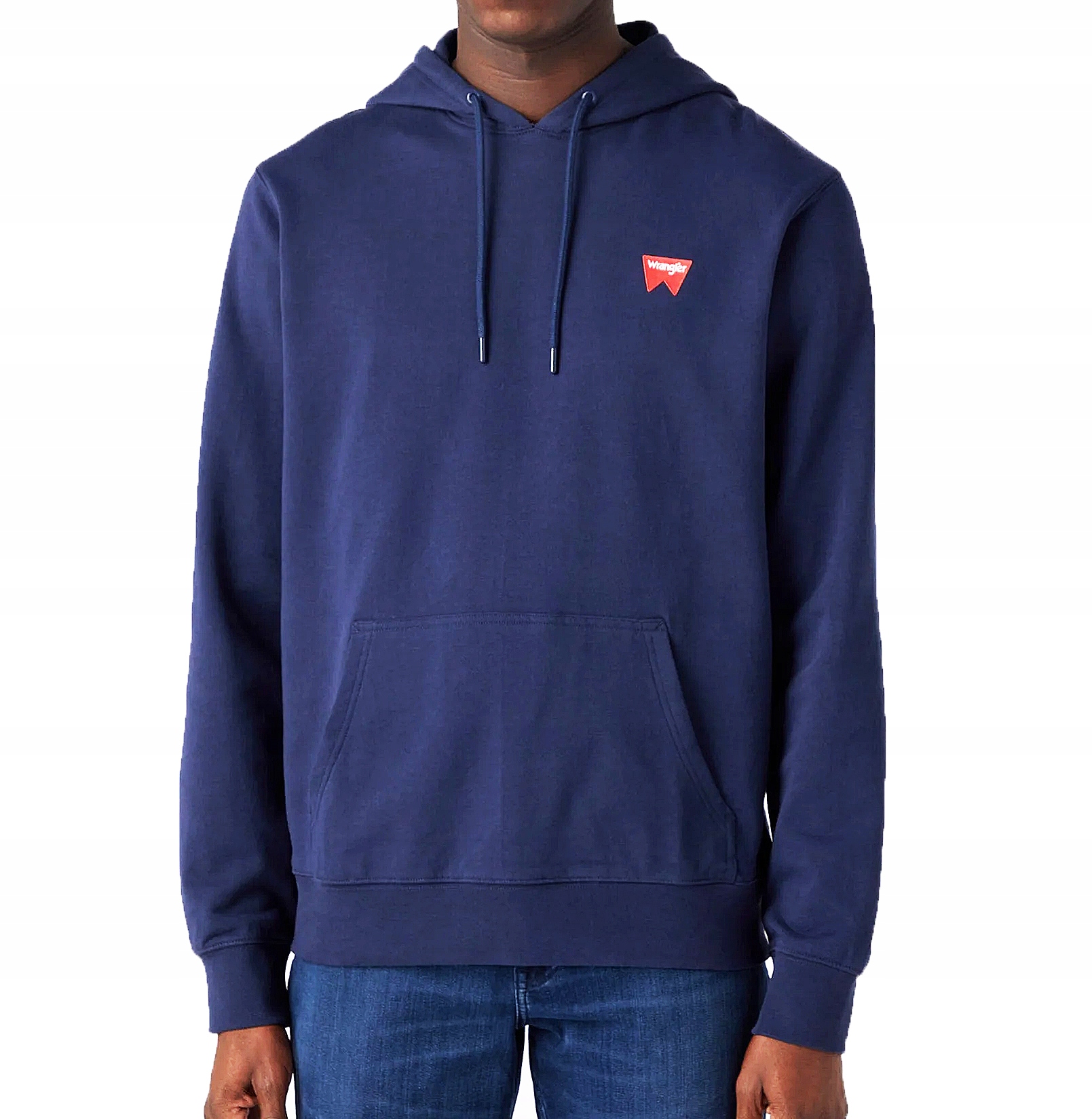 Wrangler velká mikina s kapucí (klokanka) navy bavlna Sign Off Hoodie XL