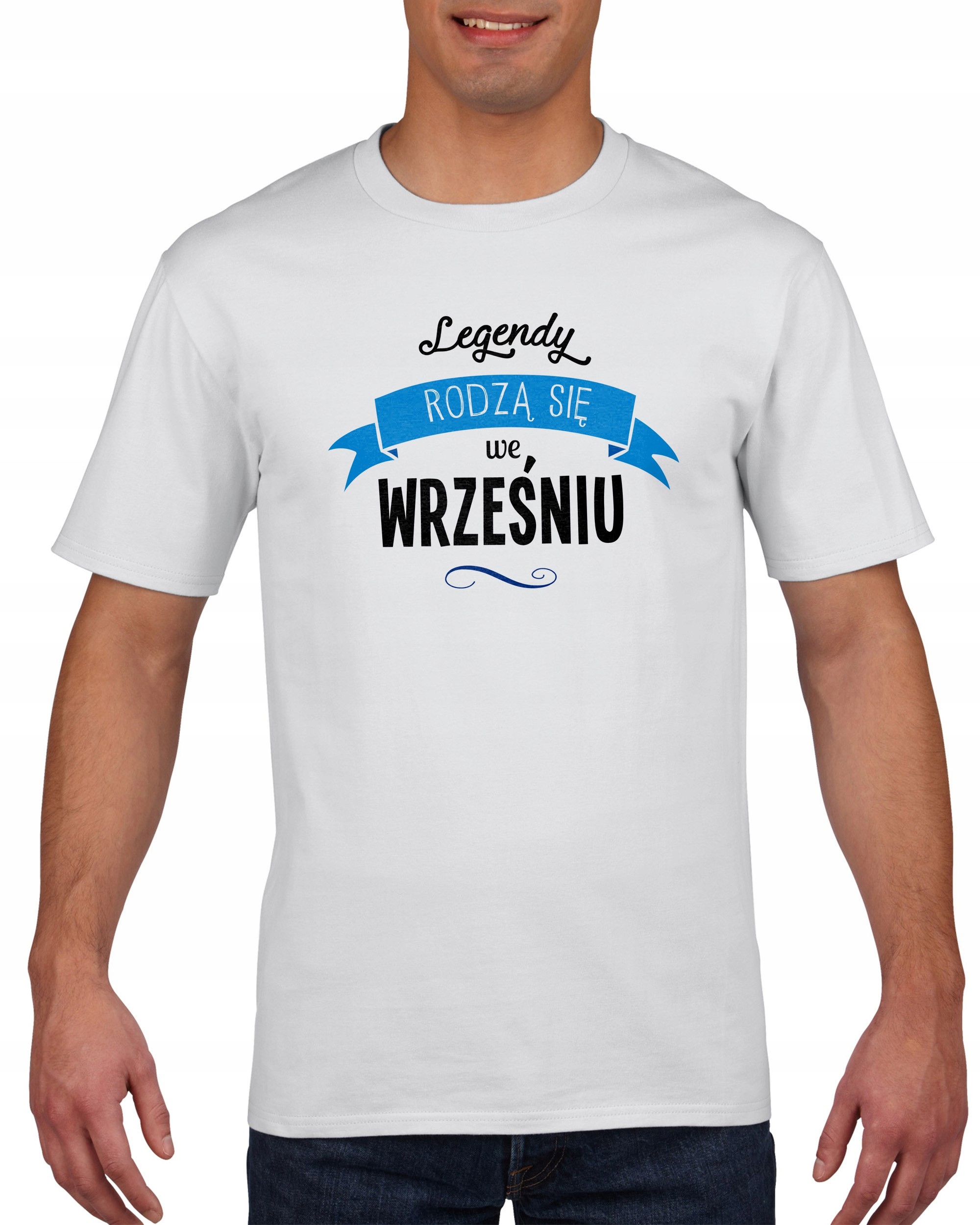 

Koszulka męska Legendy rodzą się we wrześniu XL
