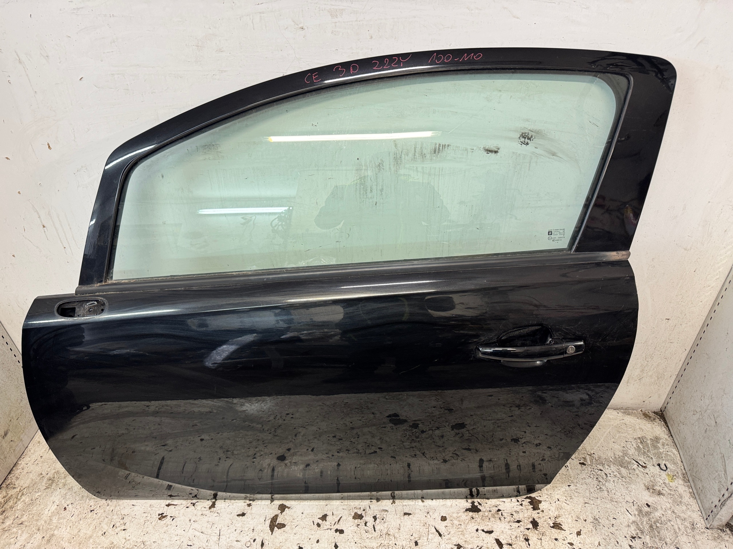 OPEL CORSA E 3D door left Z22Y black,