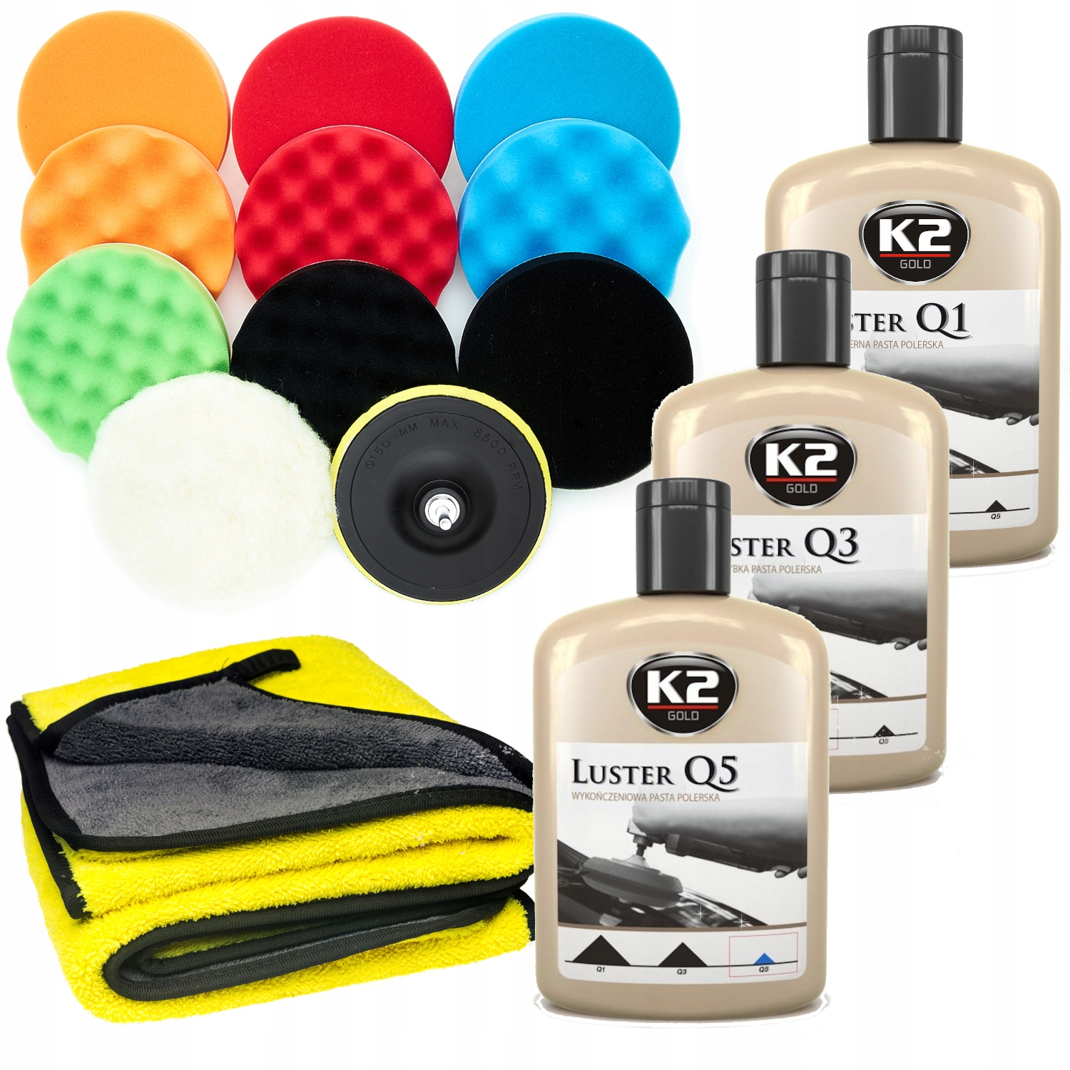 Полный набор для полировки 150 мм + паста K2