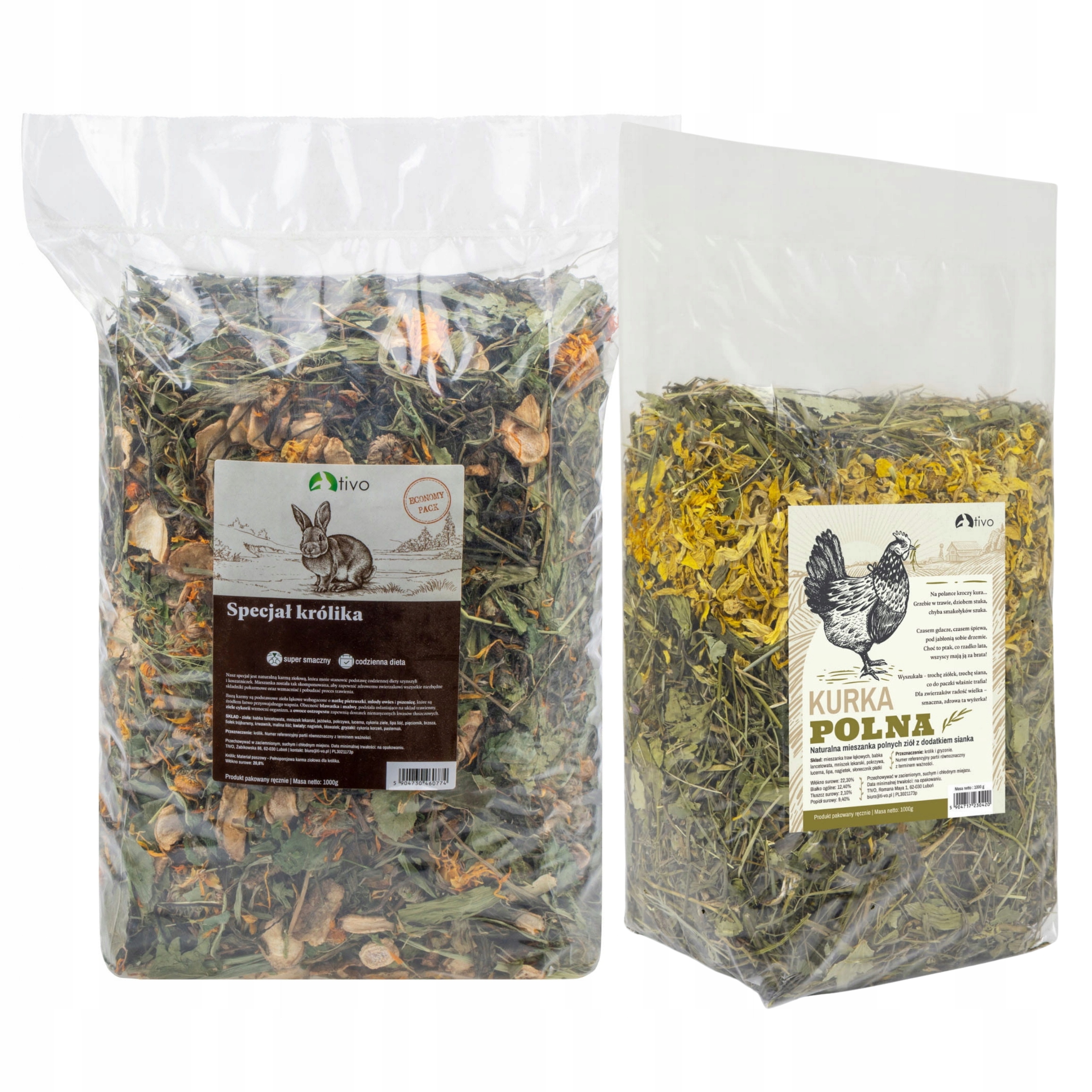 Sada pro králíka Tivo – králičí specialita 1 kg polní kohout 1 kg