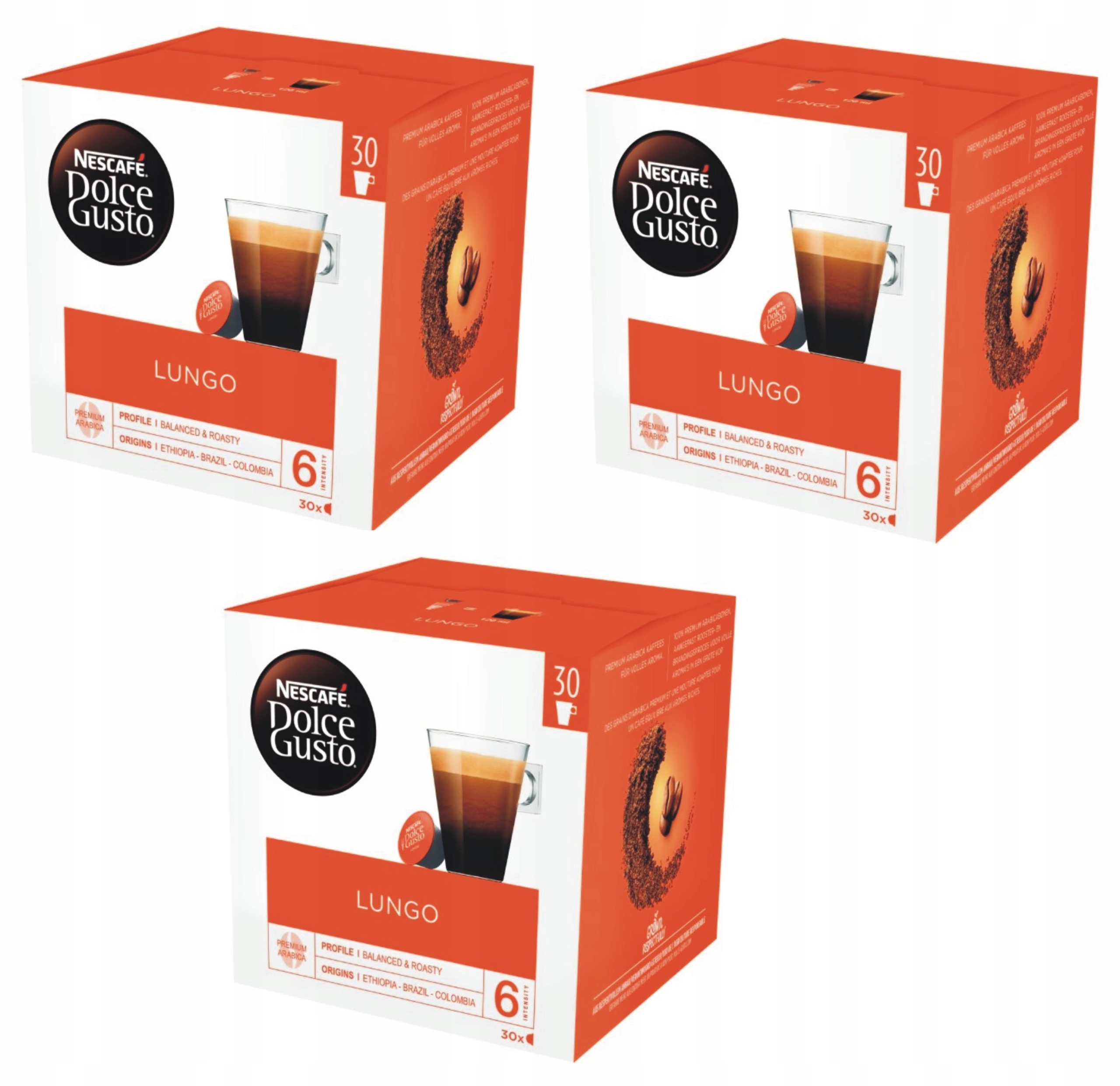 Kapsułki do Dolce Gusto Nescafe Dolce Gusto Lungo 90 sztuk 3x30