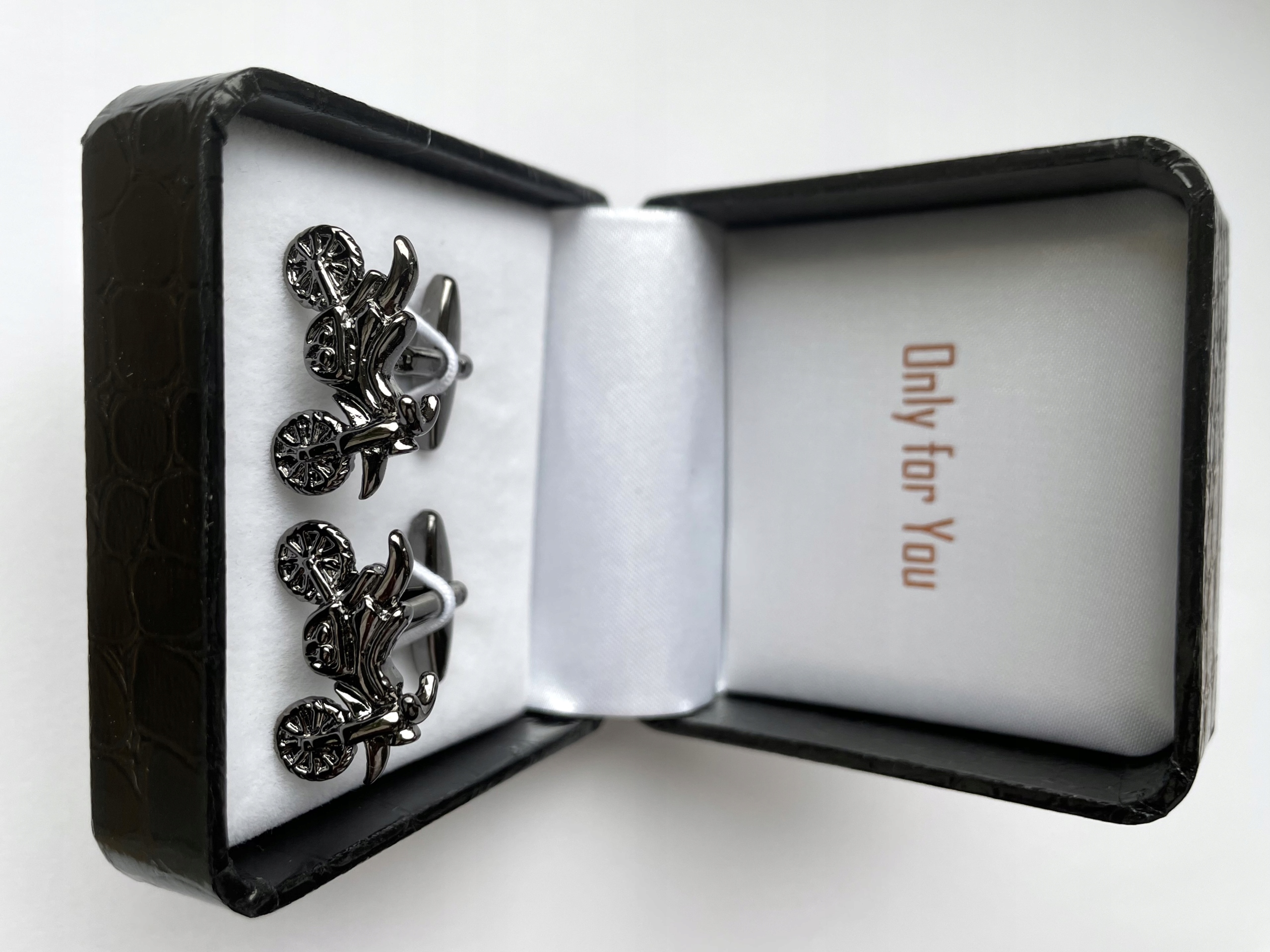 Černé manžetové knoflíčky Exc Motocykl Motor Cross Enduro Ktm Race Titan.