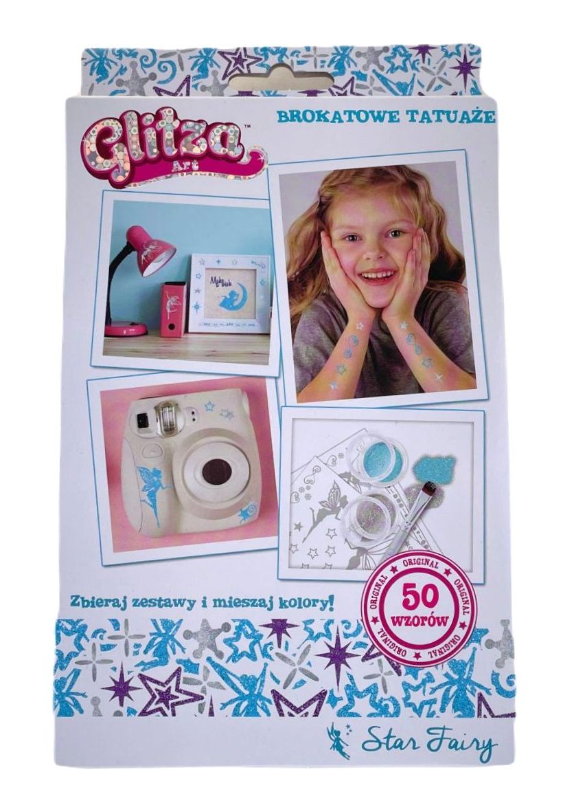 

Brokatowe tatuaże Glitza Art Star Fairy Wróżki