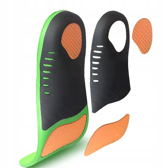 WKŁADKI PŁASKOSTOPIE SUPINUJĄCE amortyzujące koślawość ortopedyczne 47-49 Typ trzywarstwowe