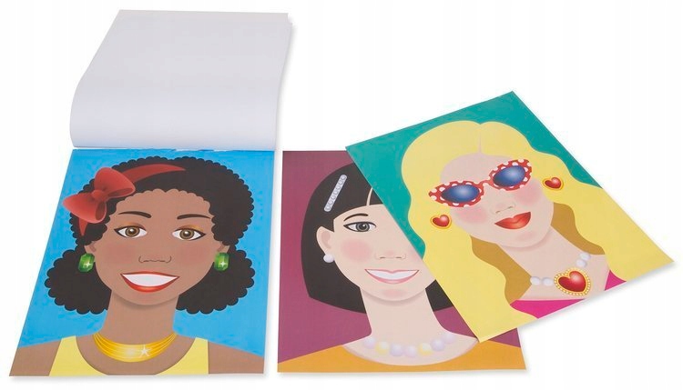 MELISSA Naklejki 250 TWARZE Duże Arkusze MODELKI Kod producenta 14195