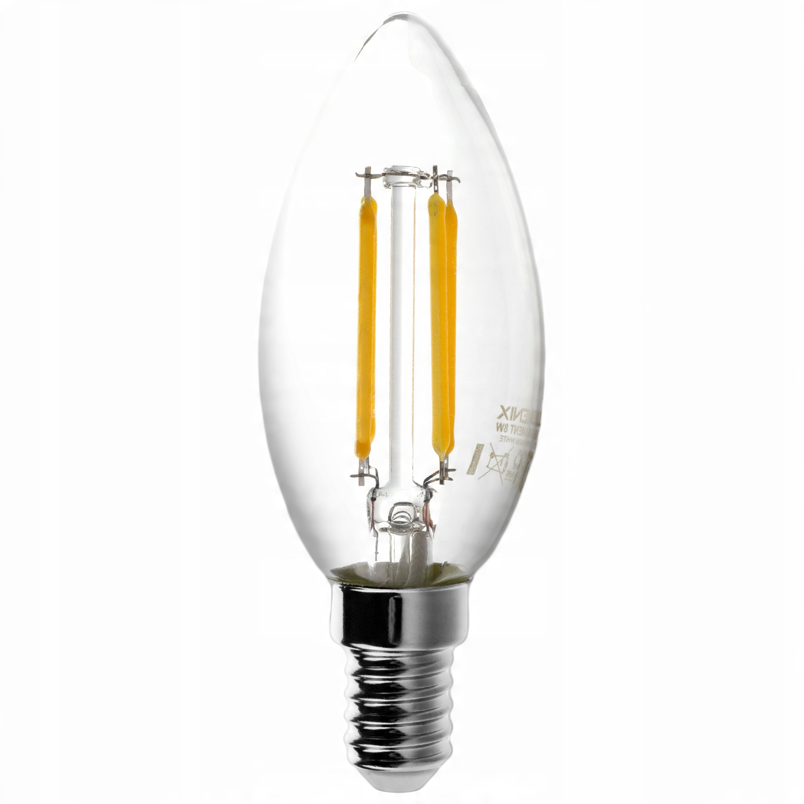 

Żarówka E14 Led Filament 10W Ciepła świeczka Szkło