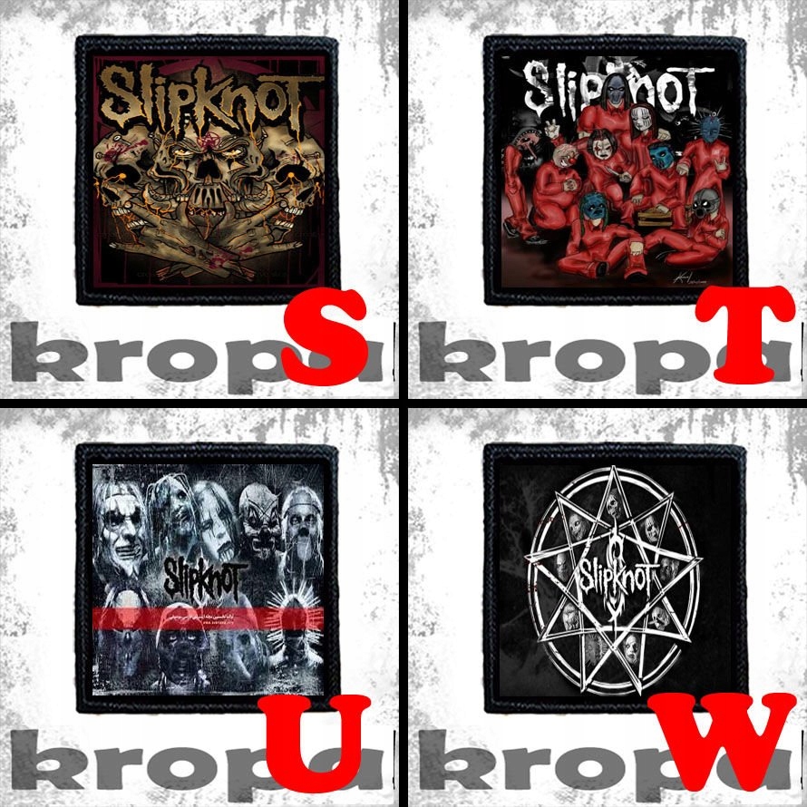 Naszywka SLIPKNOT 8 X 8 cm Dużo Wzorów! EAN (GTIN) 5905858300041
