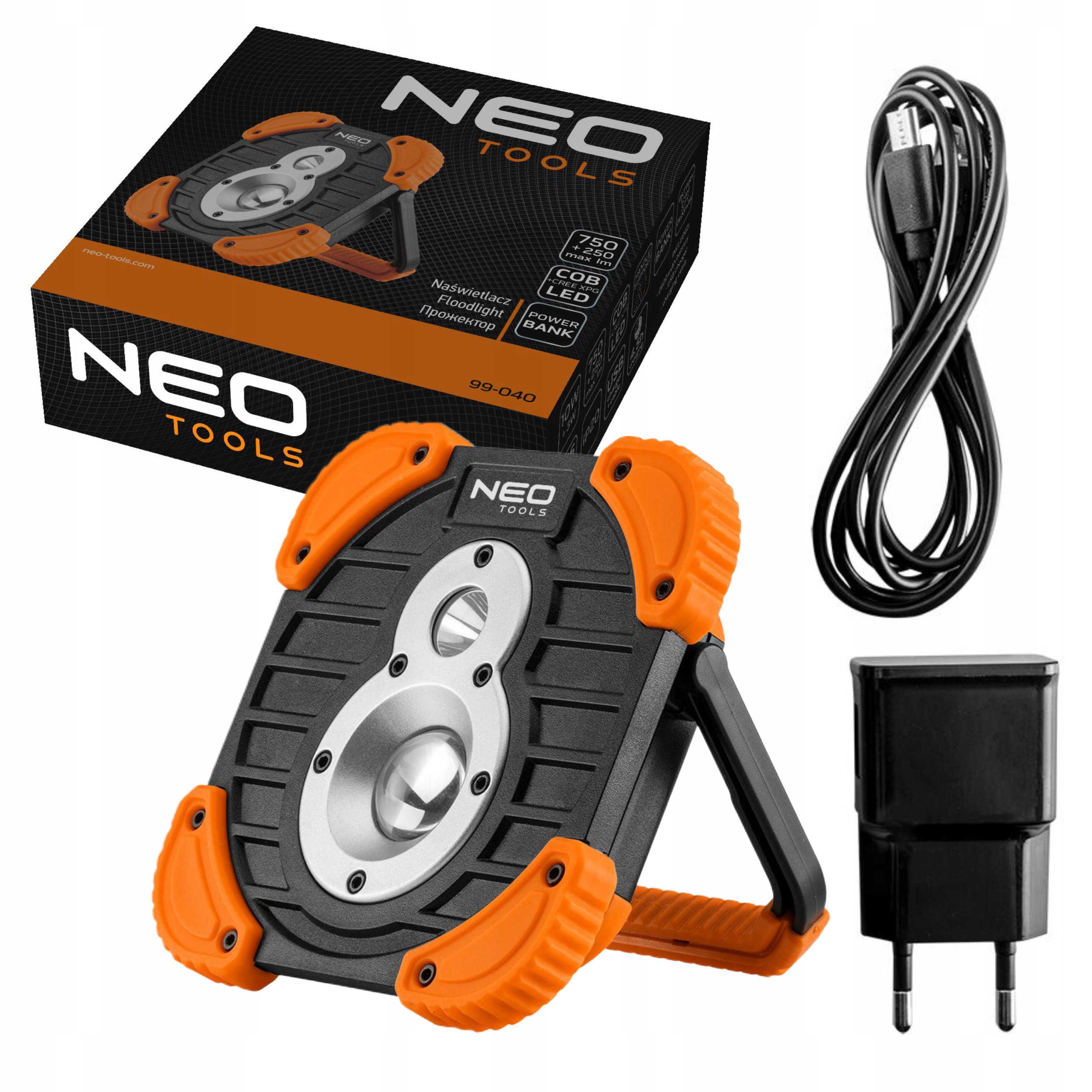 

Neo Lampa Warsztatowa Aku. Cob+cree 1000 lm 99-040